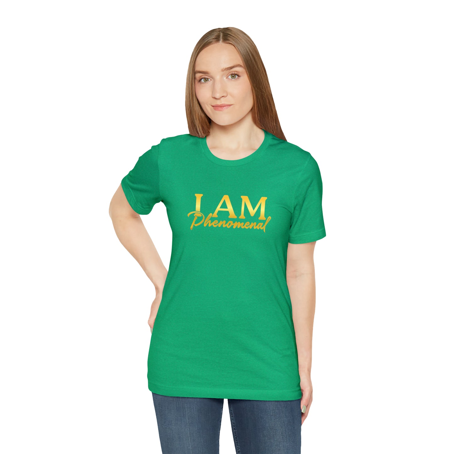 I Am Phenomenal -  Gold Logo- Unisex Jersey Short Sleeve Tee