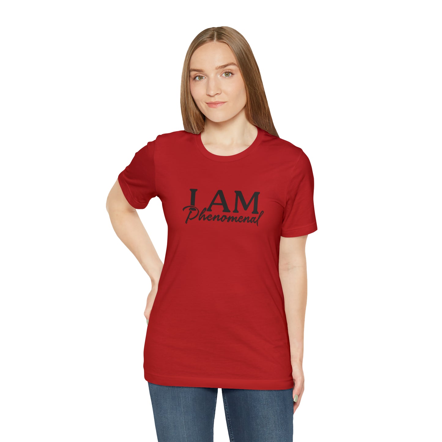 I Am Phenomenal - Black Logo - Unisex Jersey Short Sleeve Tee