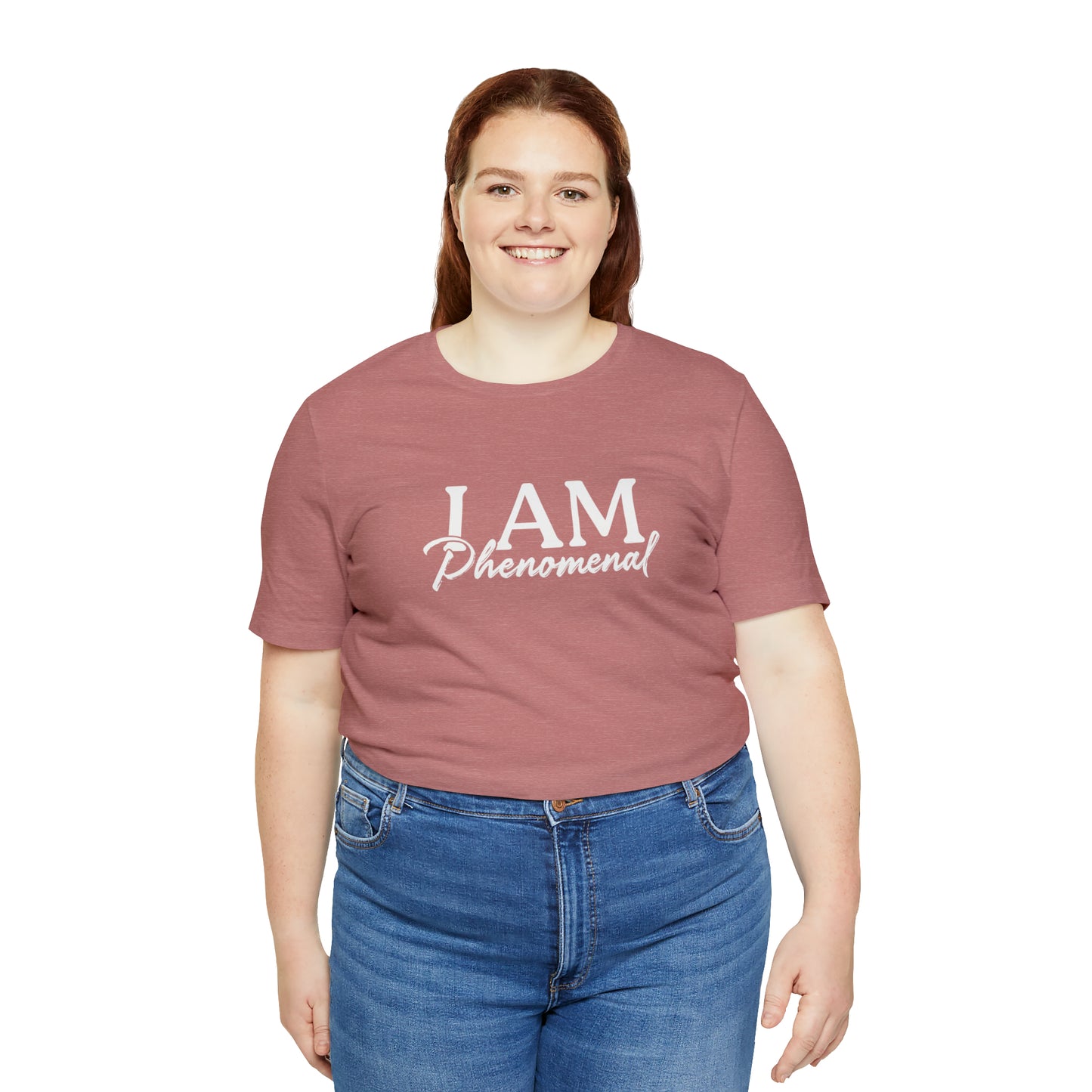 I Am Phenomenal - White Logo - Unisex Jersey Short Sleeve Tee