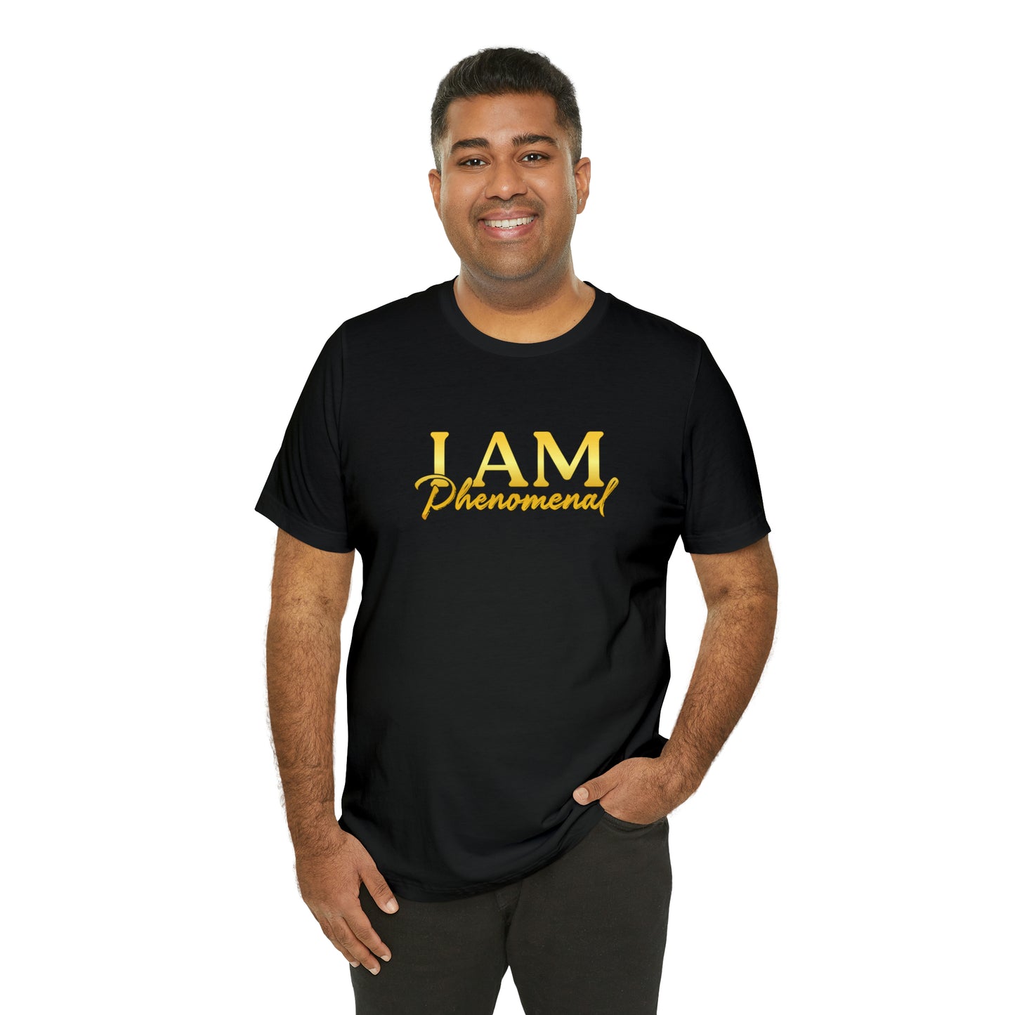 I Am Phenomenal -  Gold Logo- Unisex Jersey Short Sleeve Tee