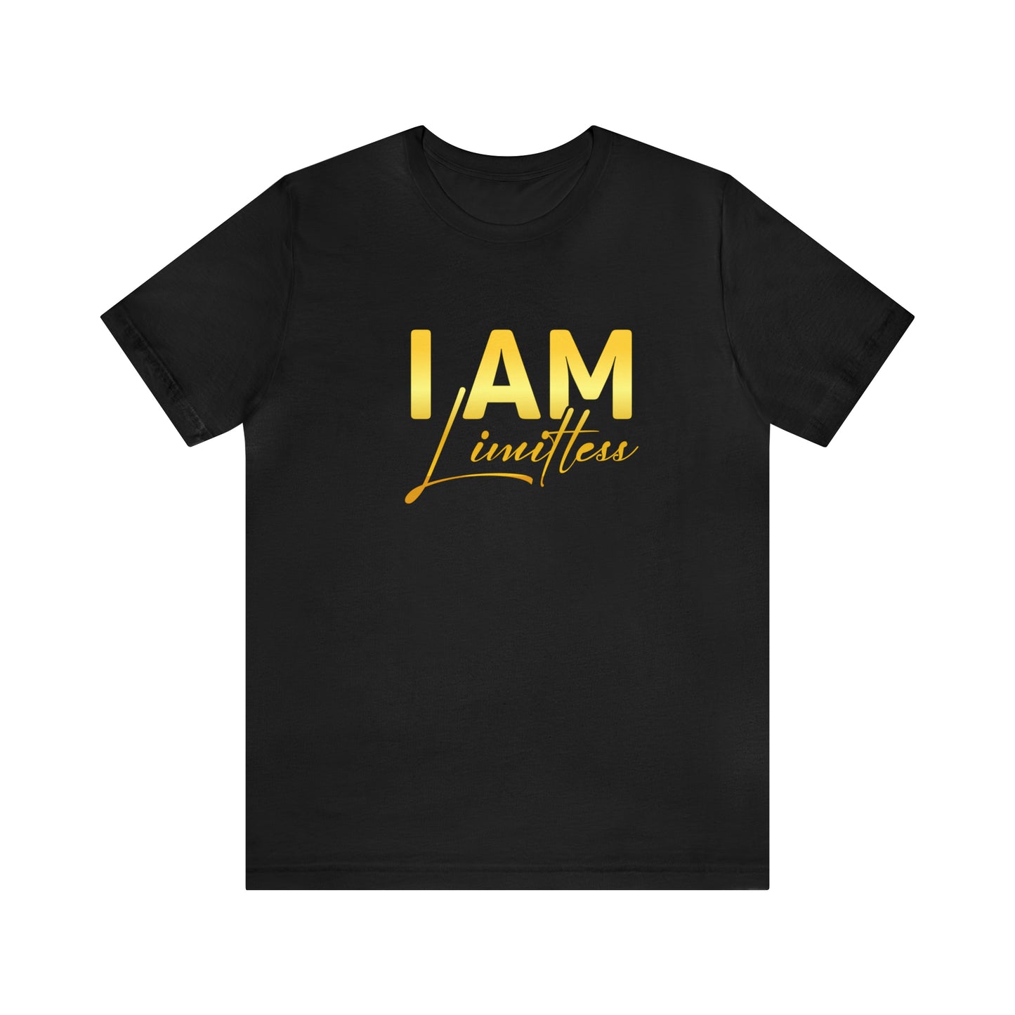 I Am Limitless -  Gold Logo- Unisex Jersey Short Sleeve Tee