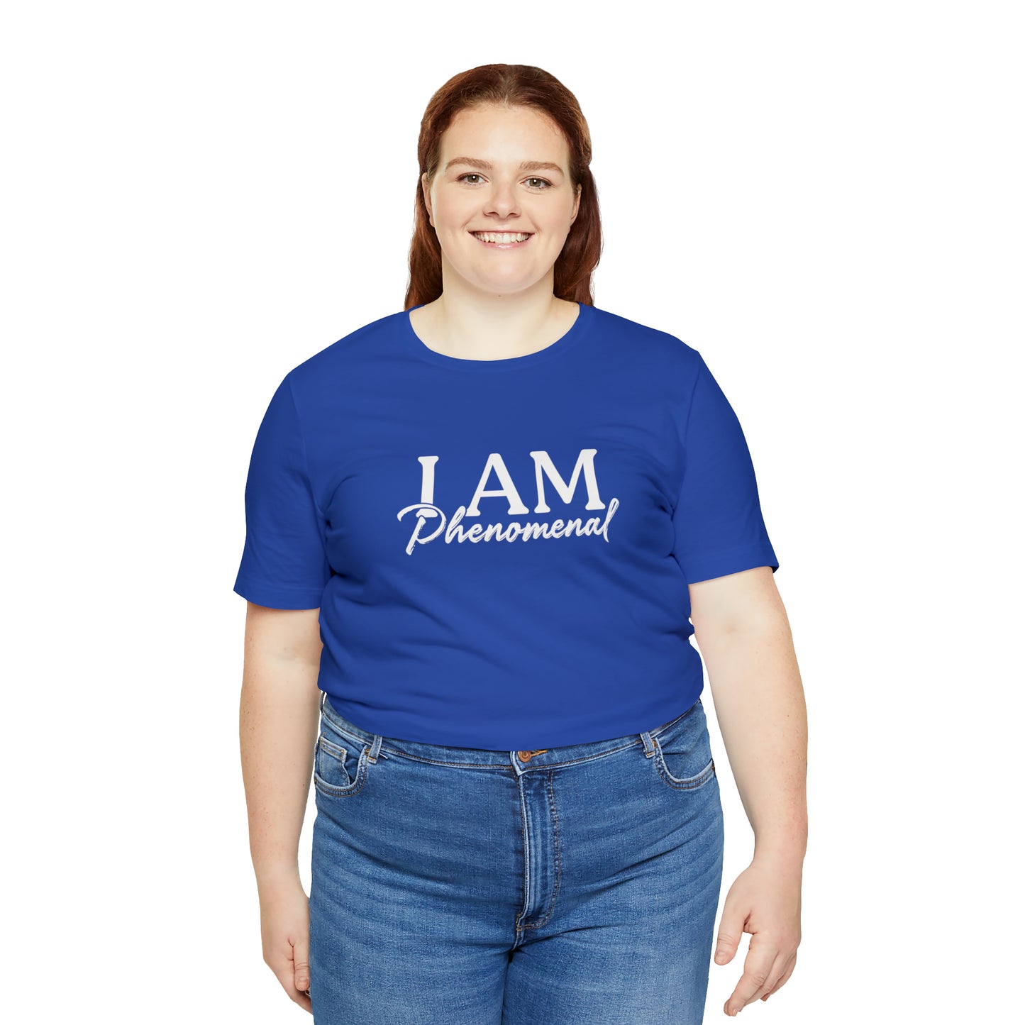 I Am Phenomenal - White Logo - Unisex Jersey Short Sleeve Tee