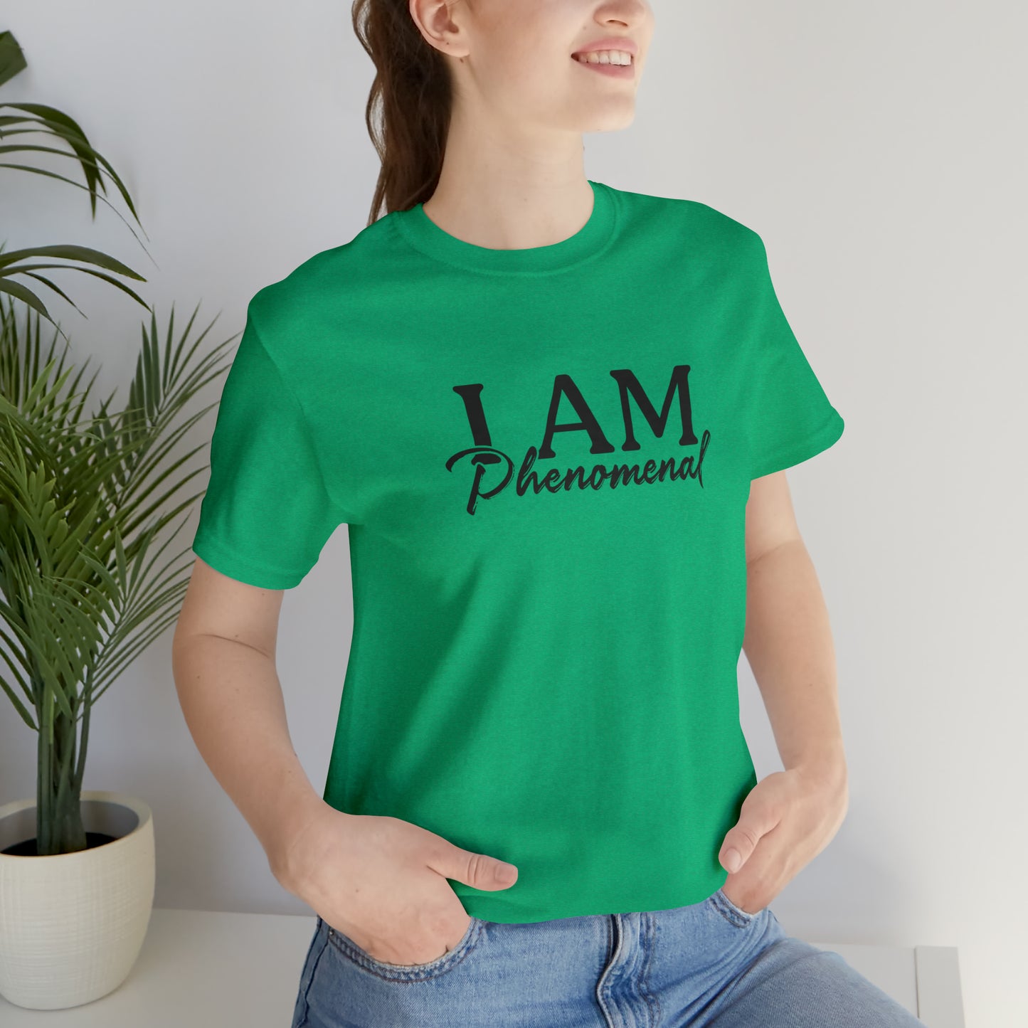 I Am Phenomenal - Black Logo - Unisex Jersey Short Sleeve Tee