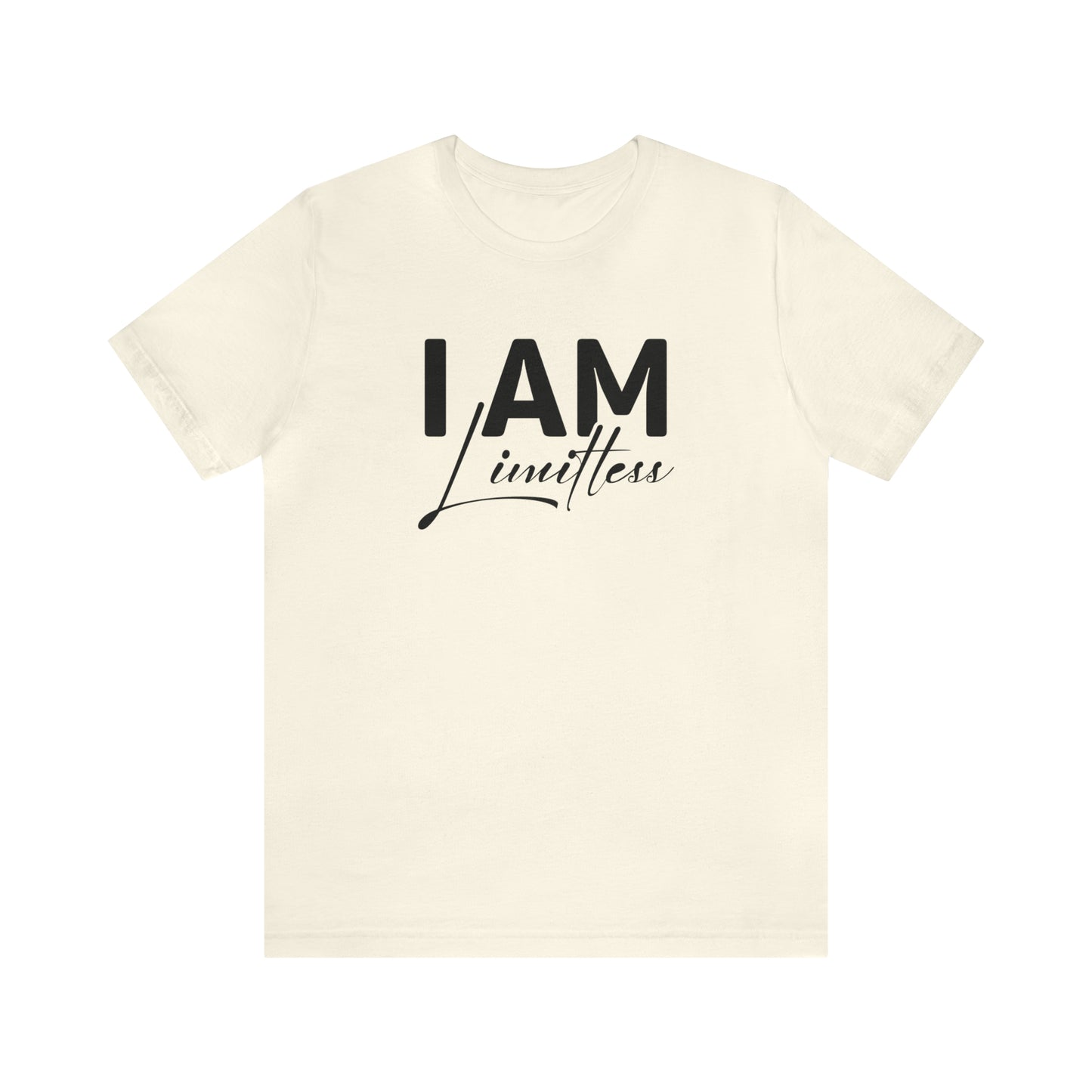 I Am Limitless - Black Logo- Unisex Jersey Short Sleeve Tee