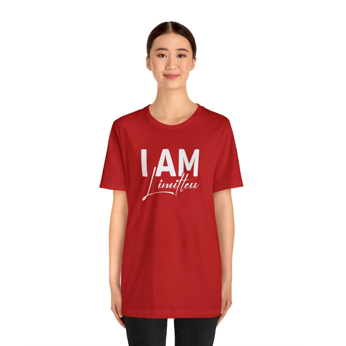 I Am Limitless - White Logo - Unisex Jersey Short Sleeve Tee