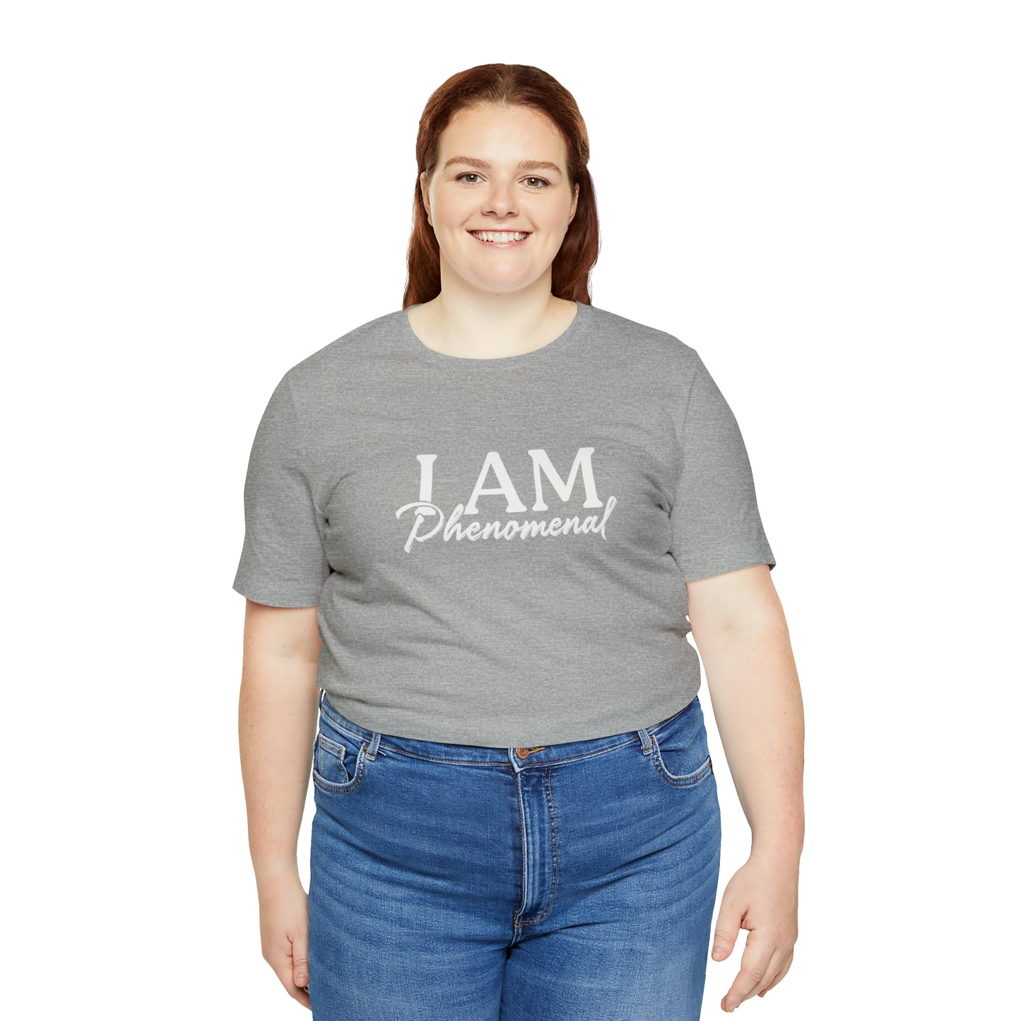 I Am Phenomenal - White Logo - Unisex Jersey Short Sleeve Tee