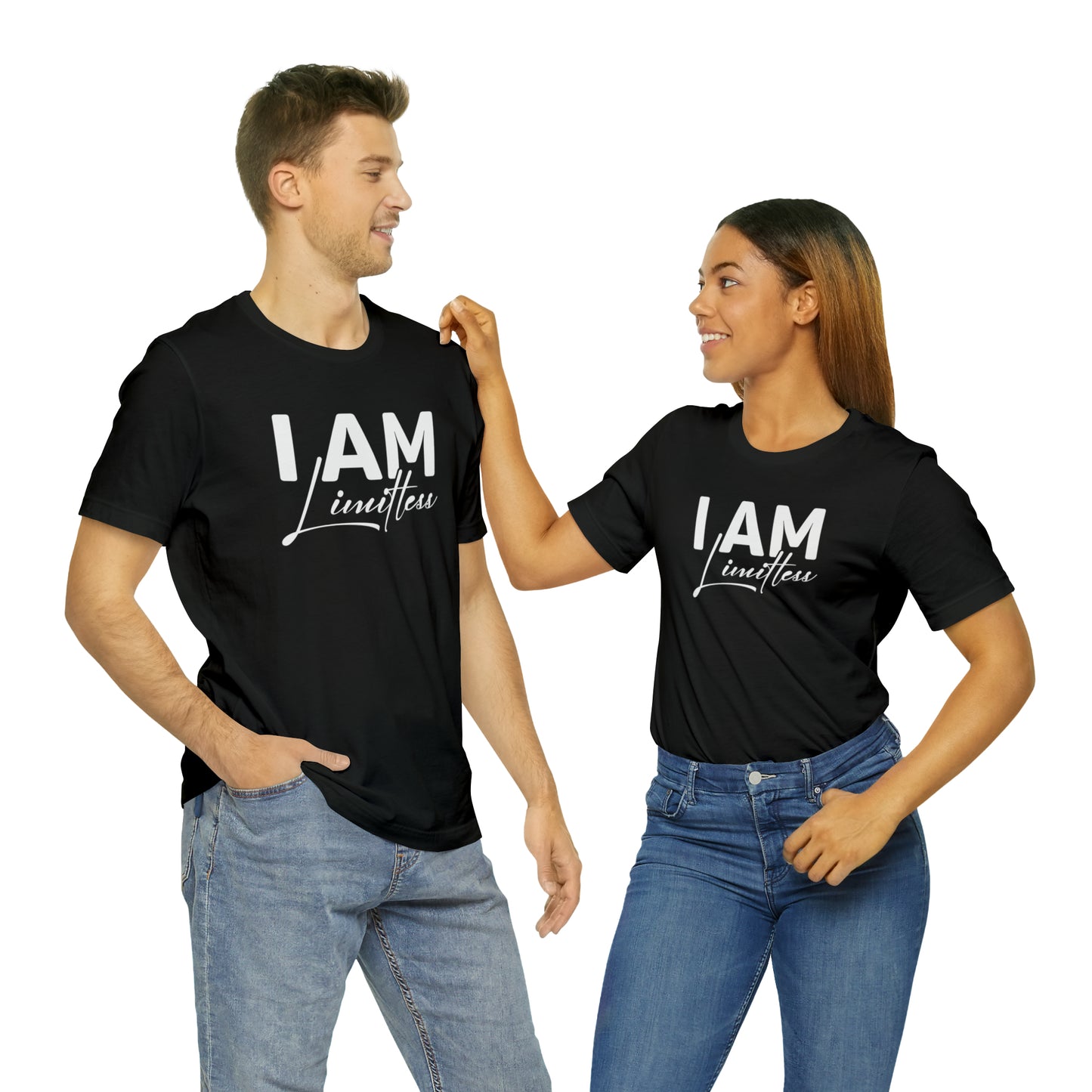 I Am Limitless - White Logo - Unisex Jersey Short Sleeve Tee