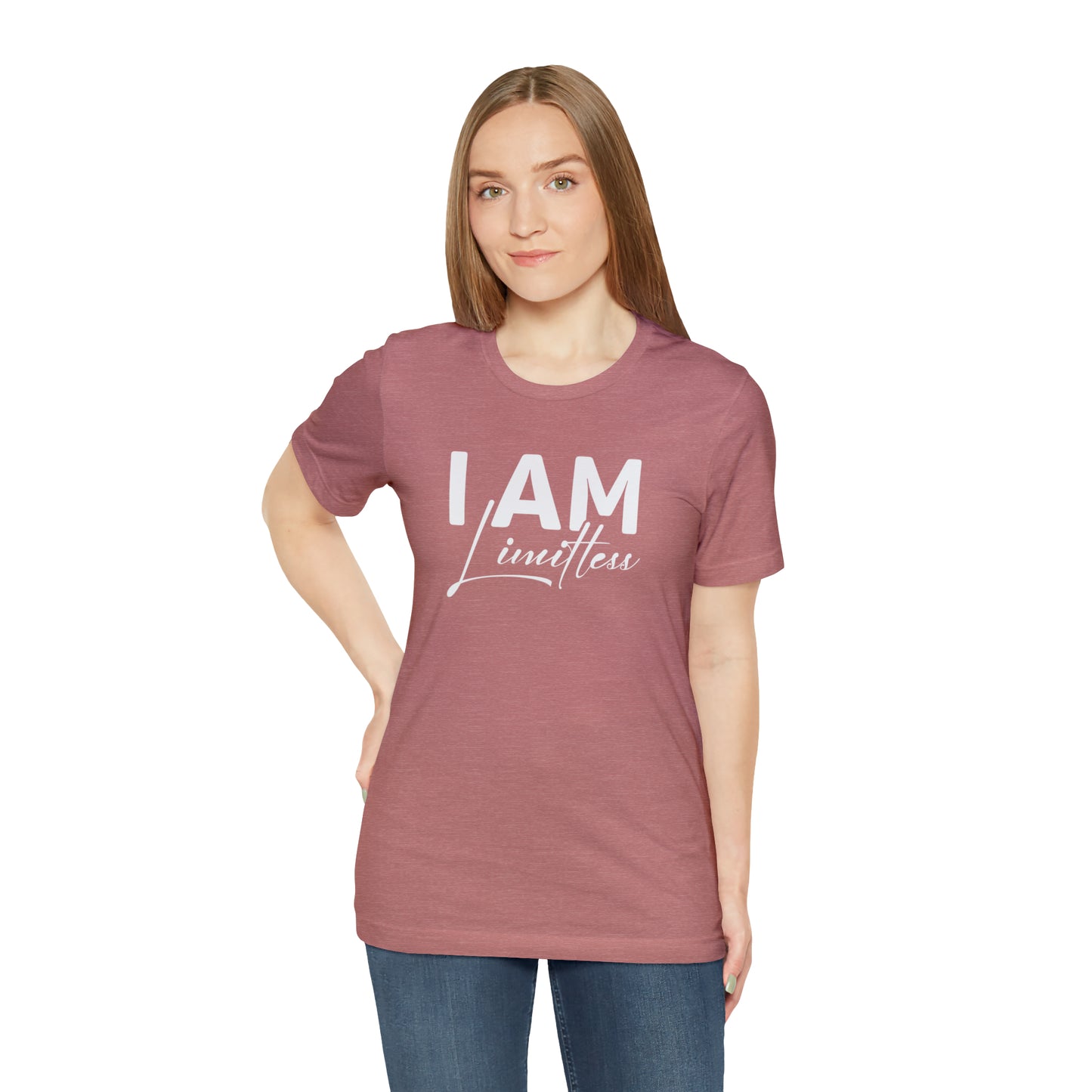 I Am Limitless - White Logo - Unisex Jersey Short Sleeve Tee