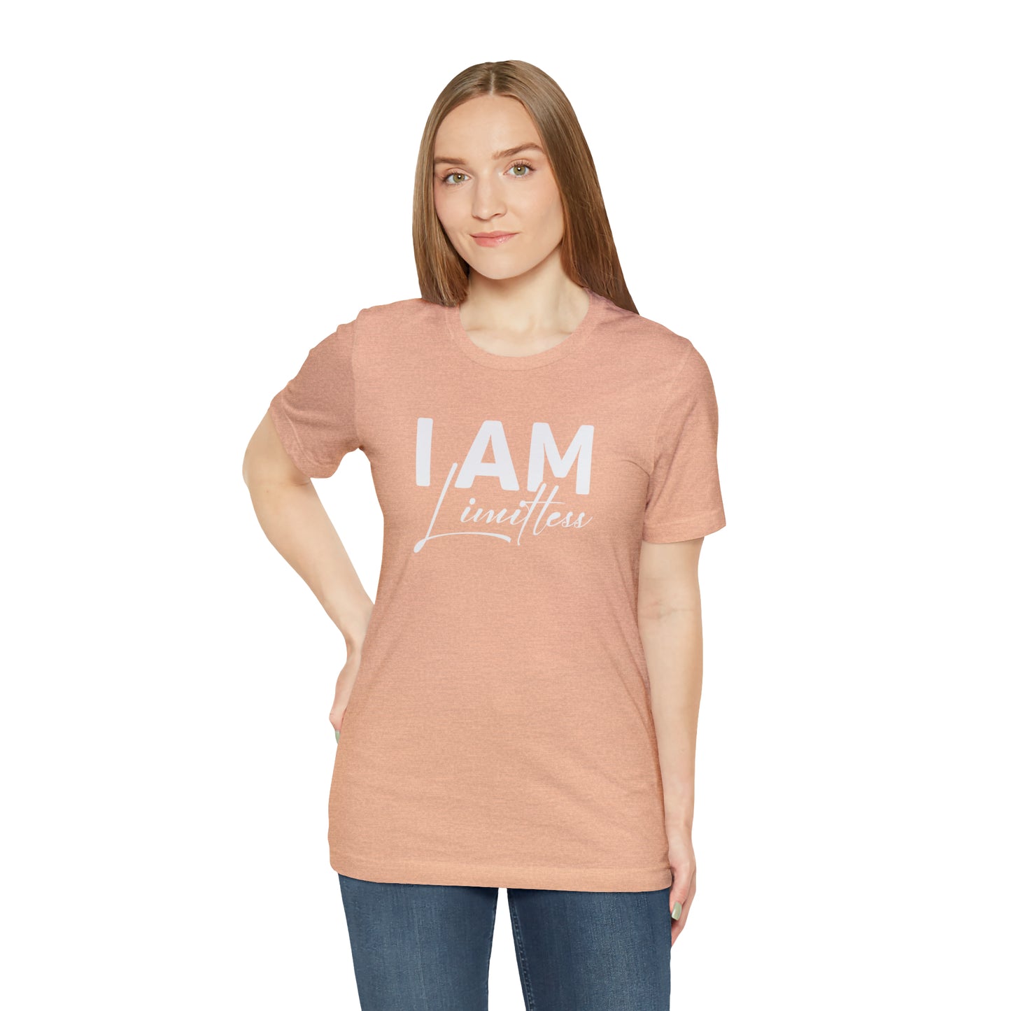 I Am Limitless - White Logo - Unisex Jersey Short Sleeve Tee