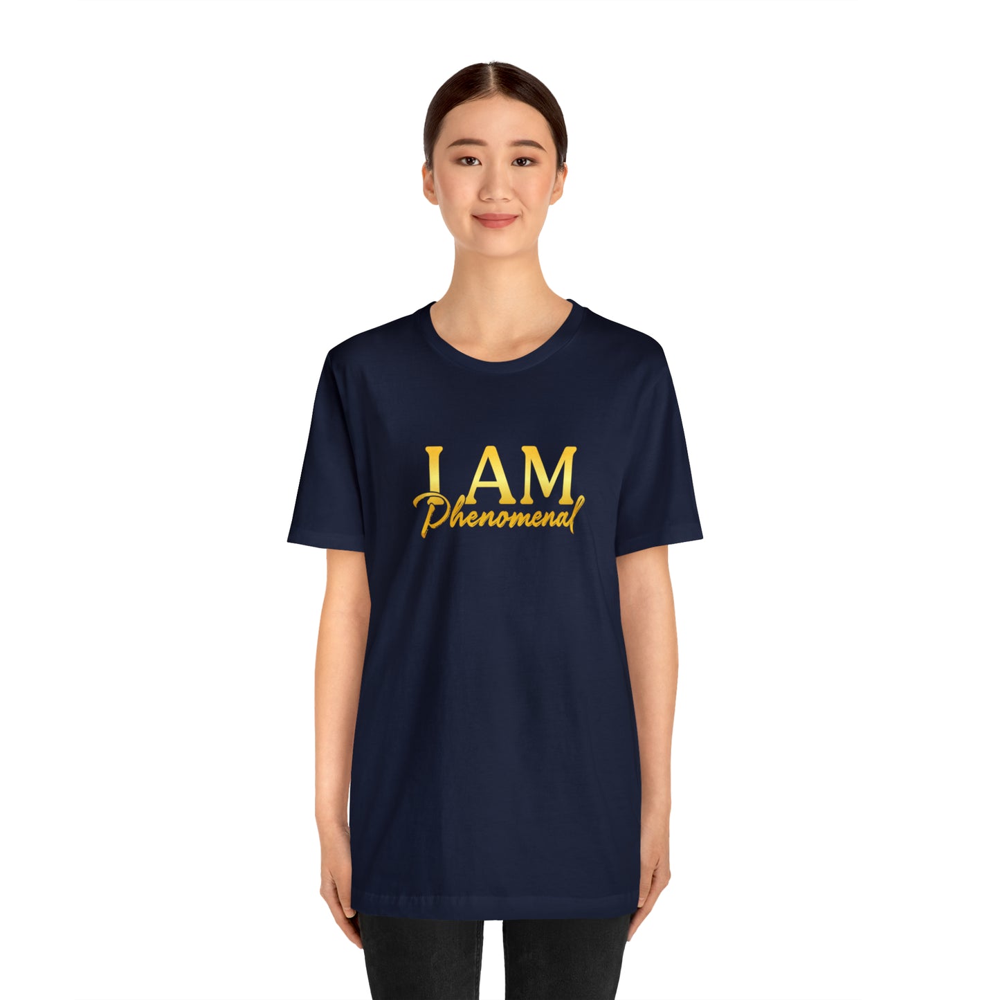 I Am Phenomenal -  Gold Logo- Unisex Jersey Short Sleeve Tee