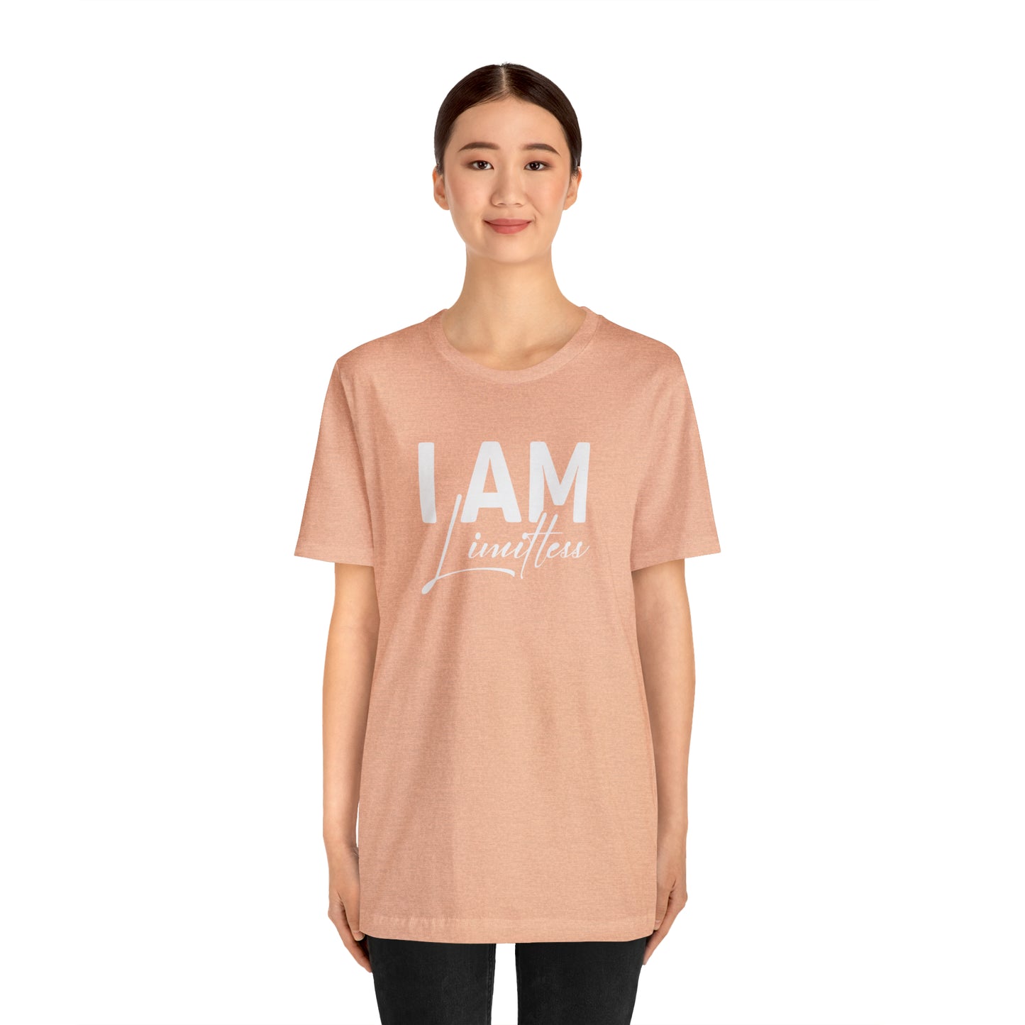 I Am Limitless - White Logo - Unisex Jersey Short Sleeve Tee