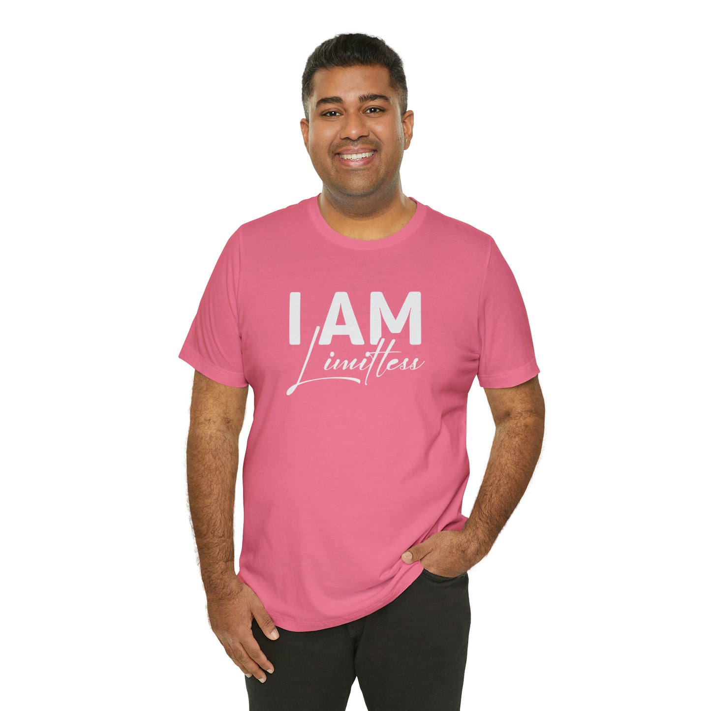 I Am Limitless - White Logo - Unisex Jersey Short Sleeve Tee