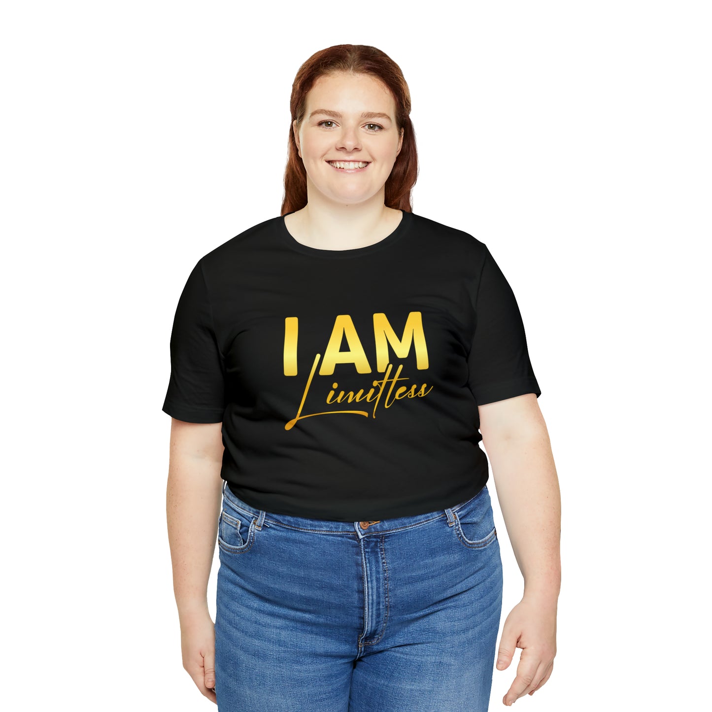 I Am Limitless -  Gold Logo- Unisex Jersey Short Sleeve Tee