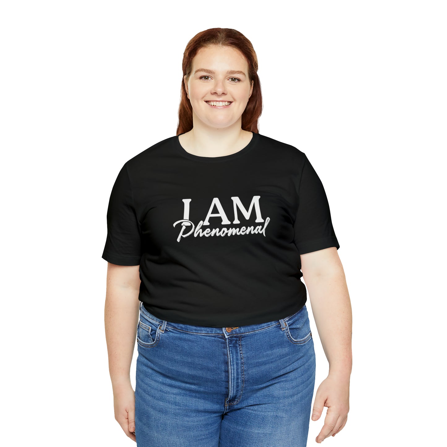 I Am Phenomenal - White Logo - Unisex Jersey Short Sleeve Tee