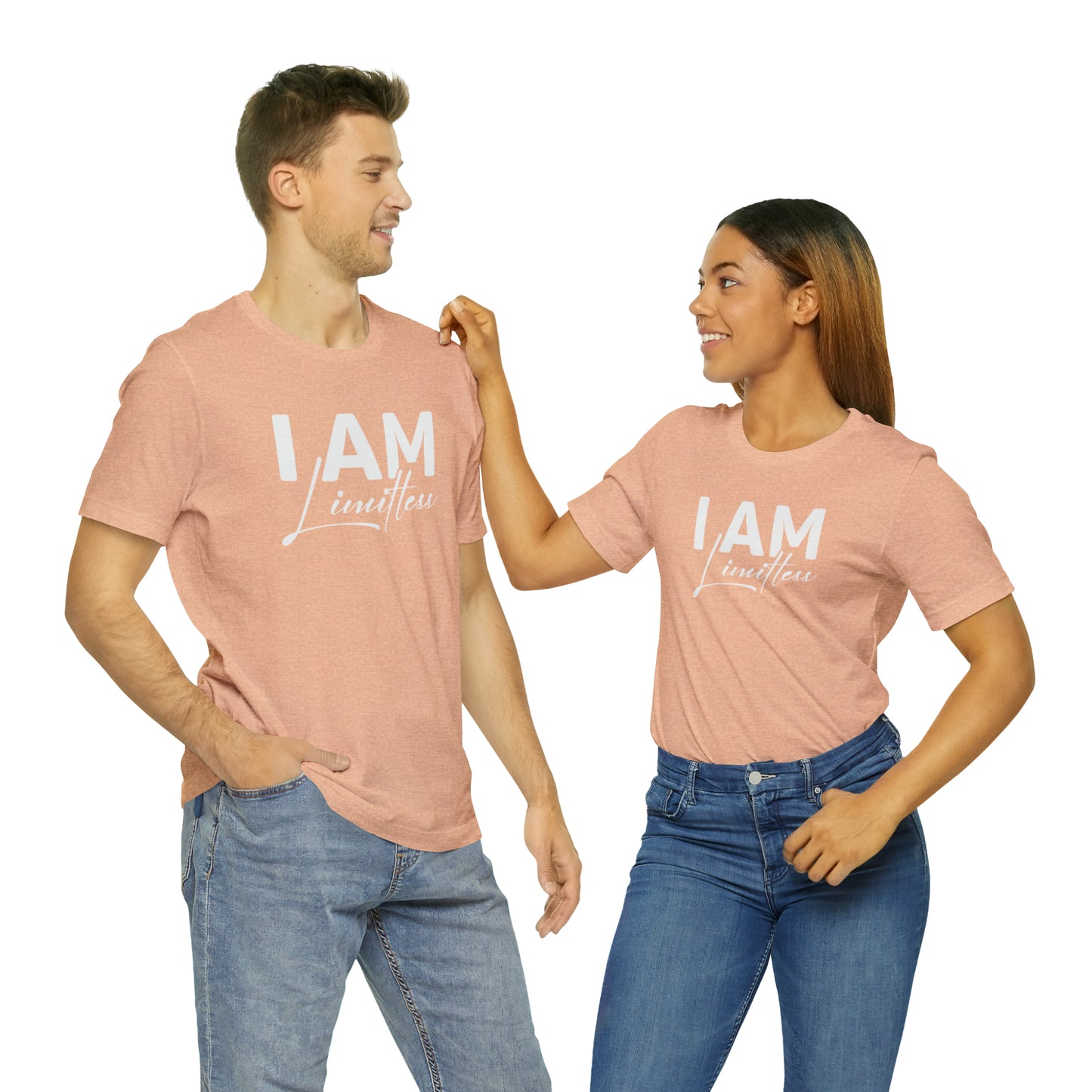 I Am Limitless - White Logo - Unisex Jersey Short Sleeve Tee