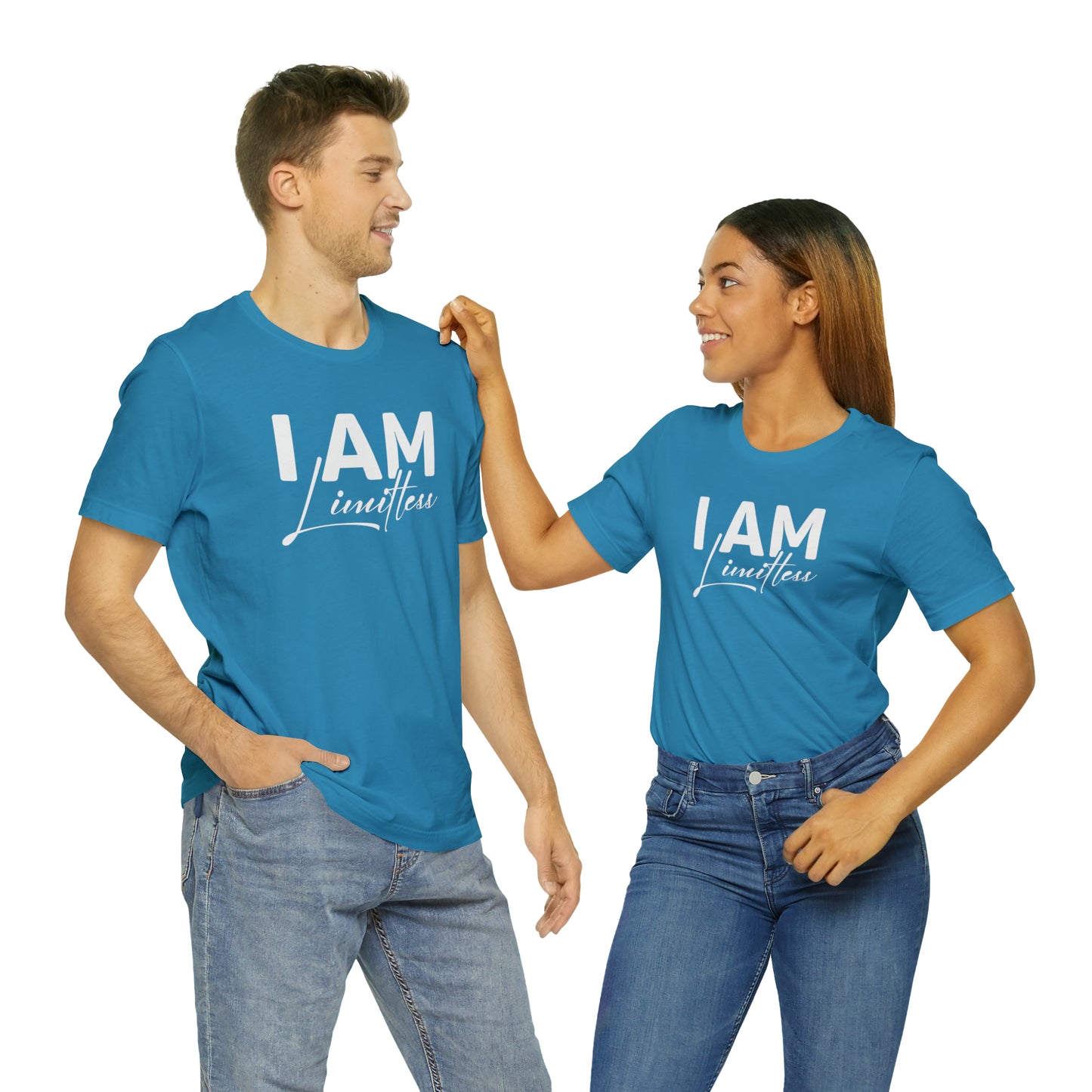 I Am Limitless - White Logo - Unisex Jersey Short Sleeve Tee