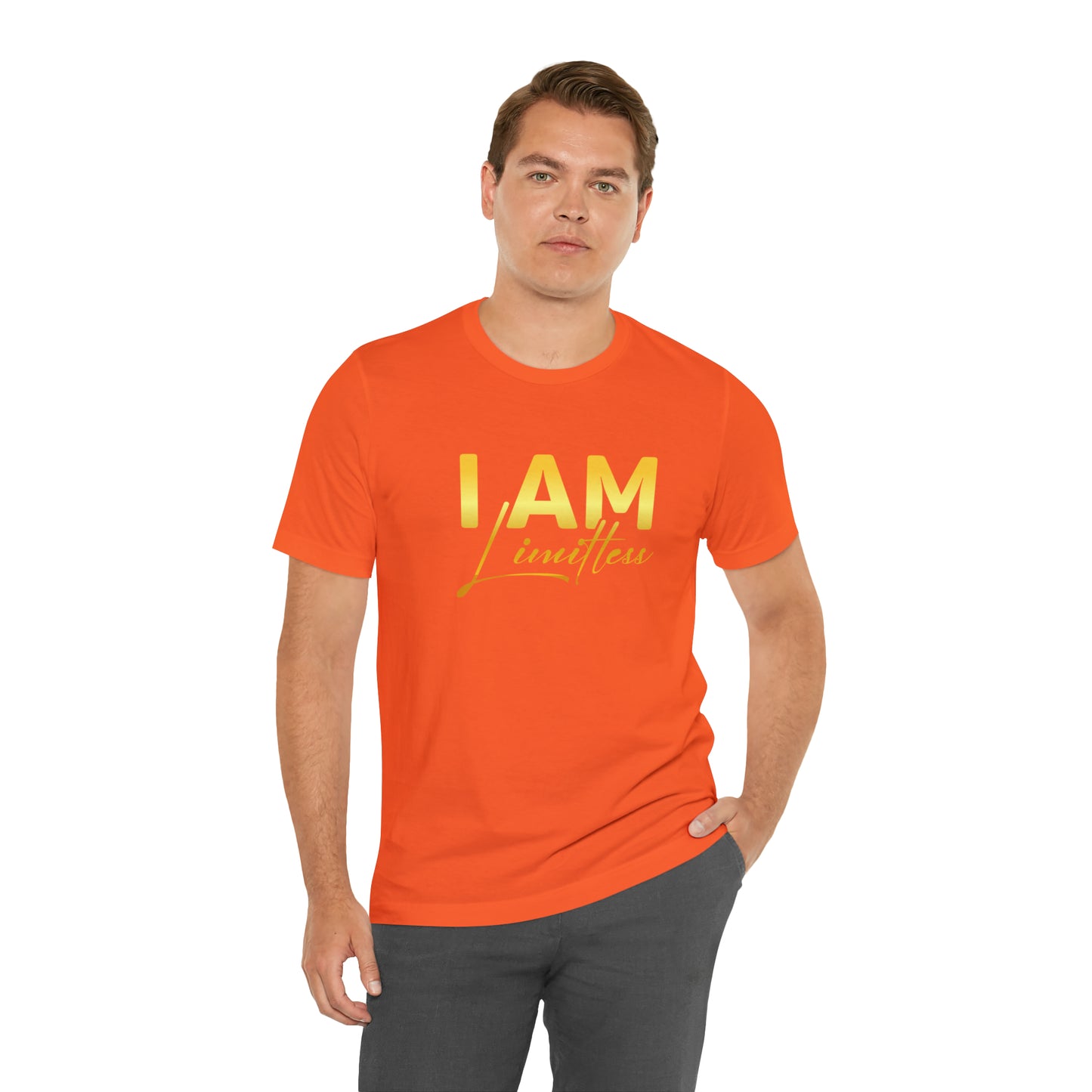 I Am Limitless -  Gold Logo- Unisex Jersey Short Sleeve Tee