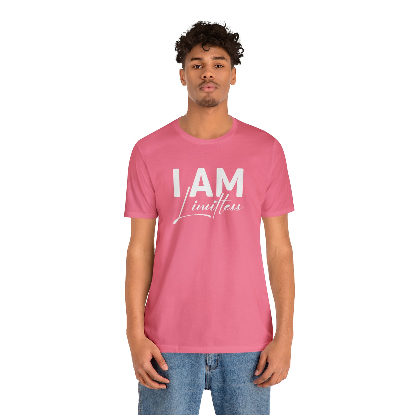 I Am Limitless - White Logo - Unisex Jersey Short Sleeve Tee