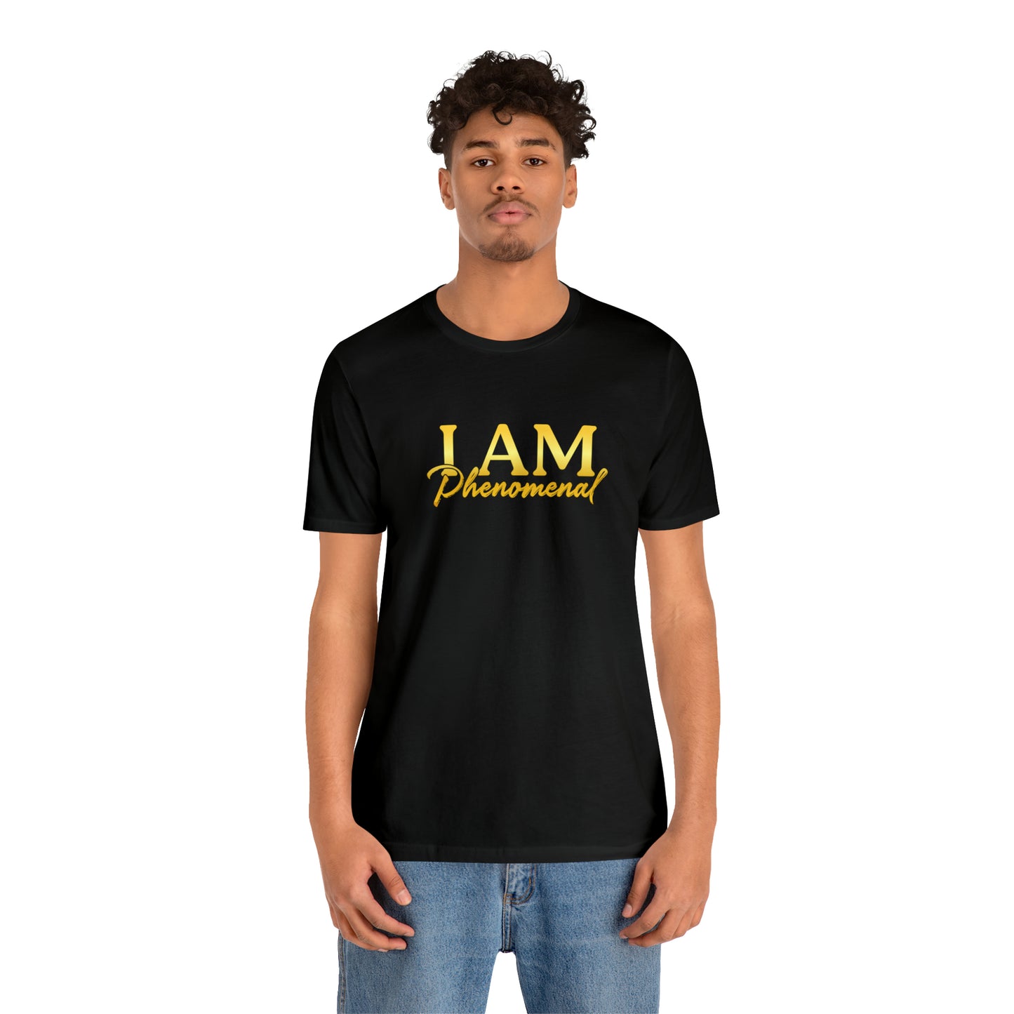 I Am Phenomenal -  Gold Logo- Unisex Jersey Short Sleeve Tee