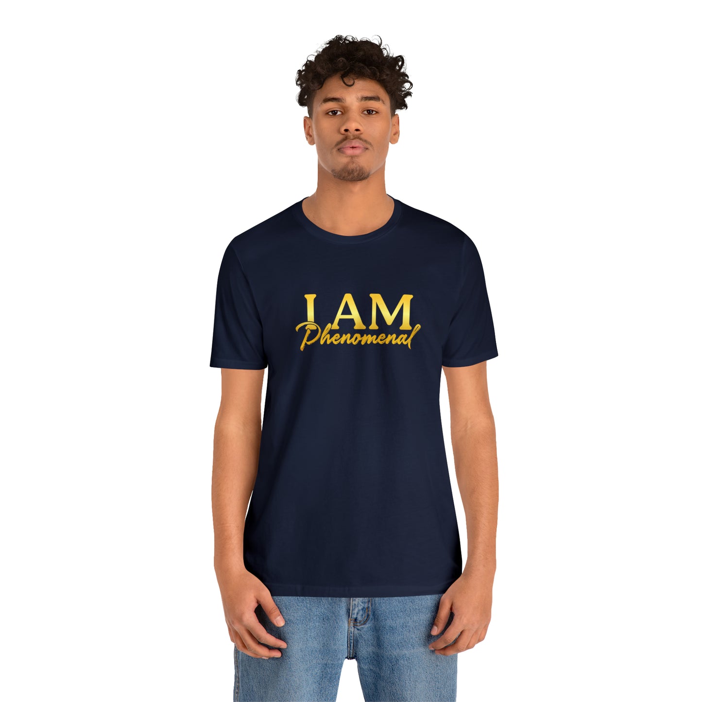 I Am Phenomenal -  Gold Logo- Unisex Jersey Short Sleeve Tee