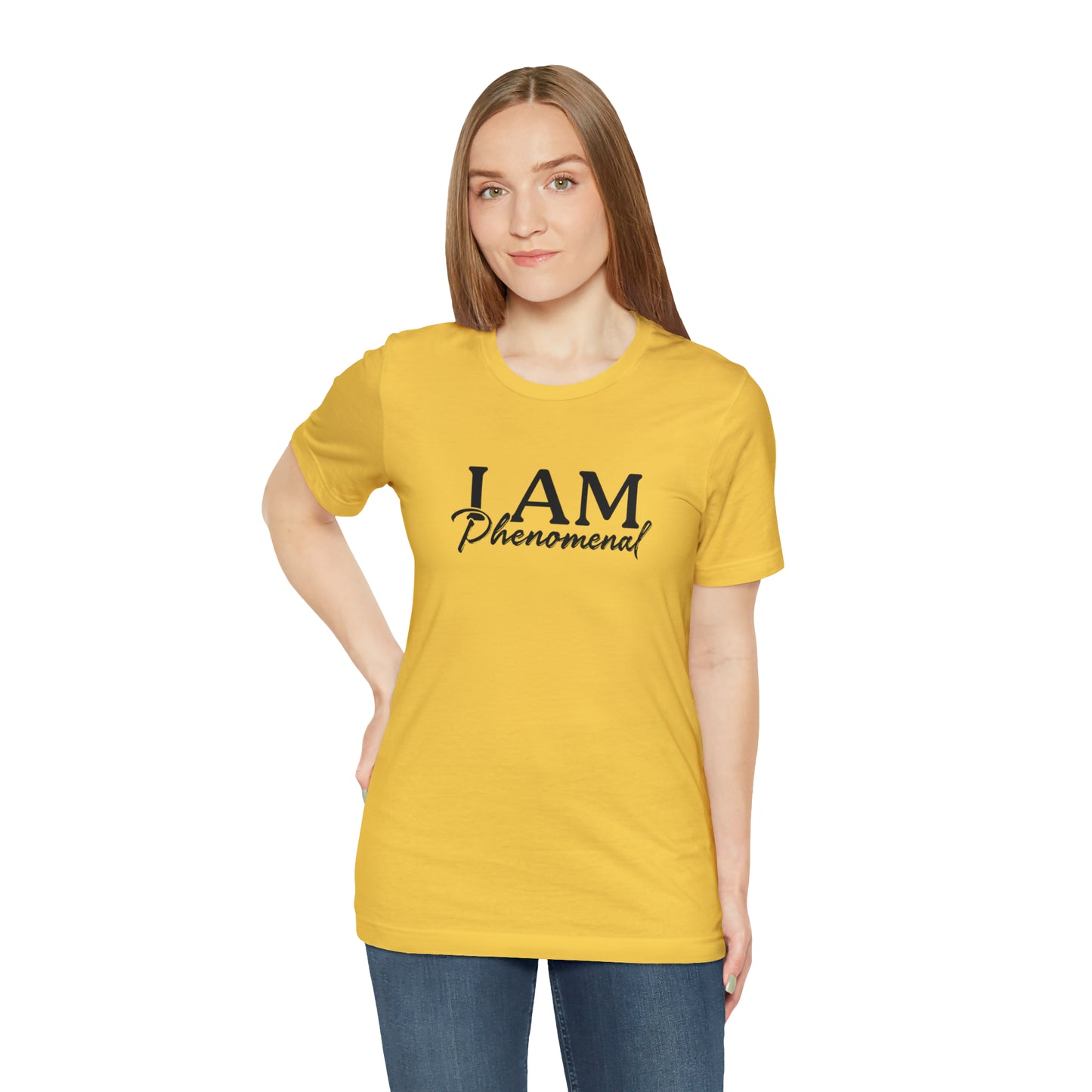 I Am Phenomenal - Black Logo - Unisex Jersey Short Sleeve Tee