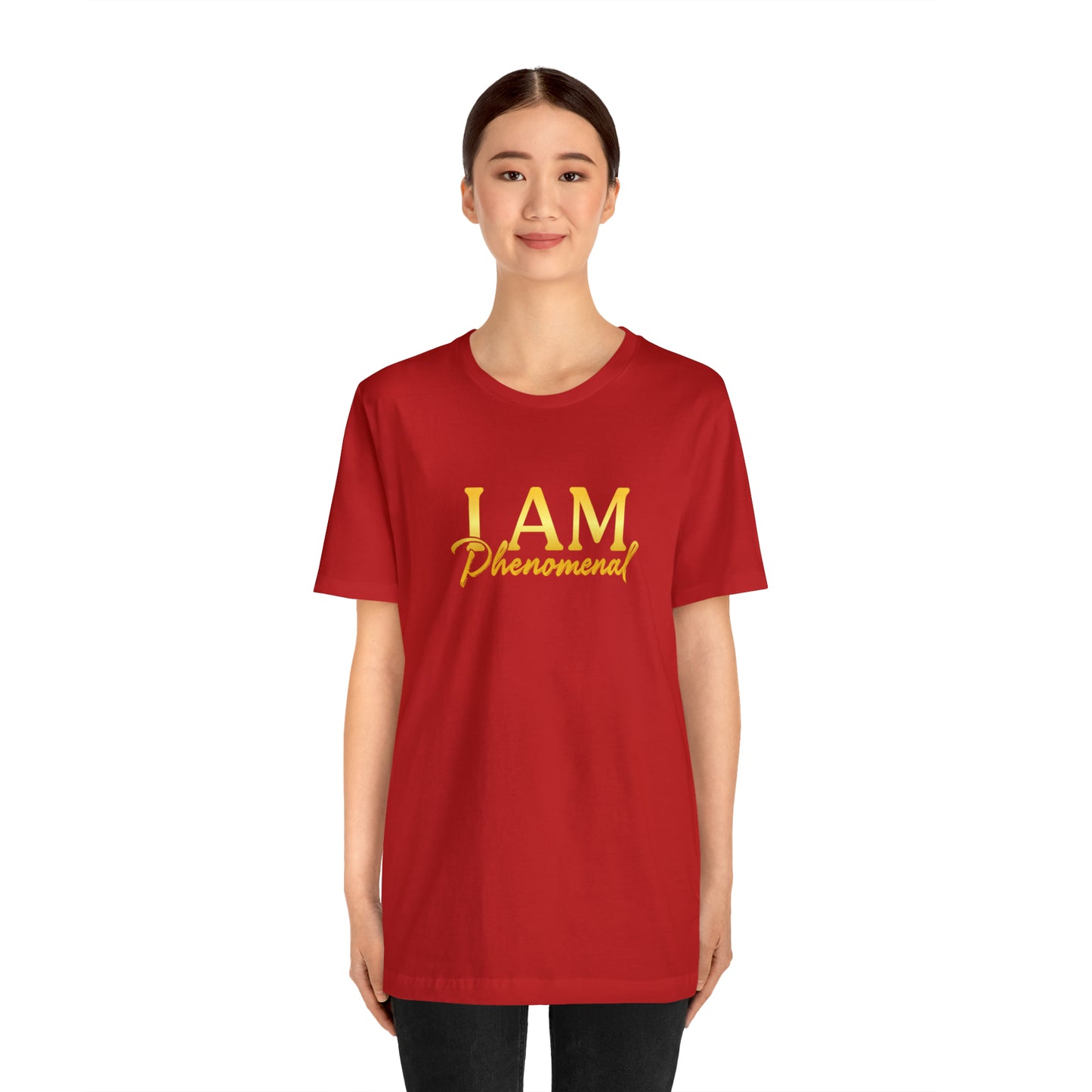 I Am Phenomenal -  Gold Logo- Unisex Jersey Short Sleeve Tee