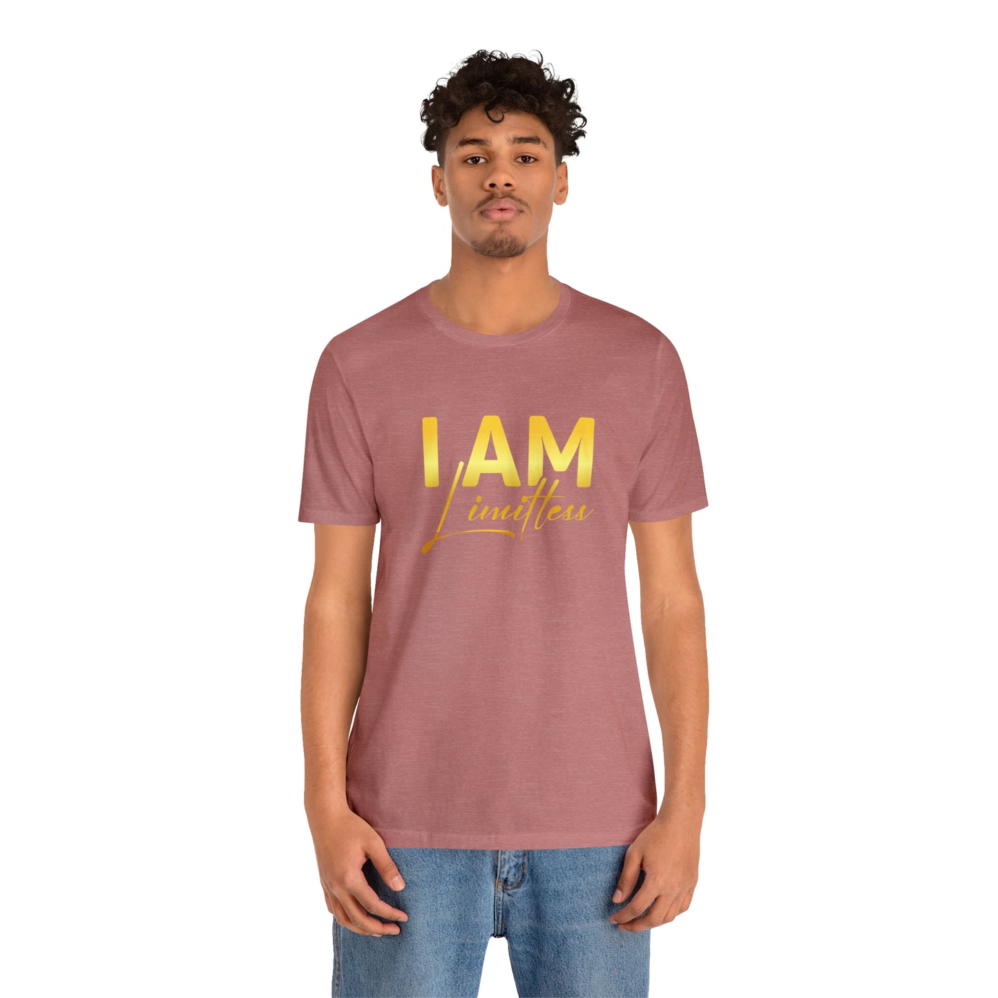 I Am Limitless -  Gold Logo- Unisex Jersey Short Sleeve Tee