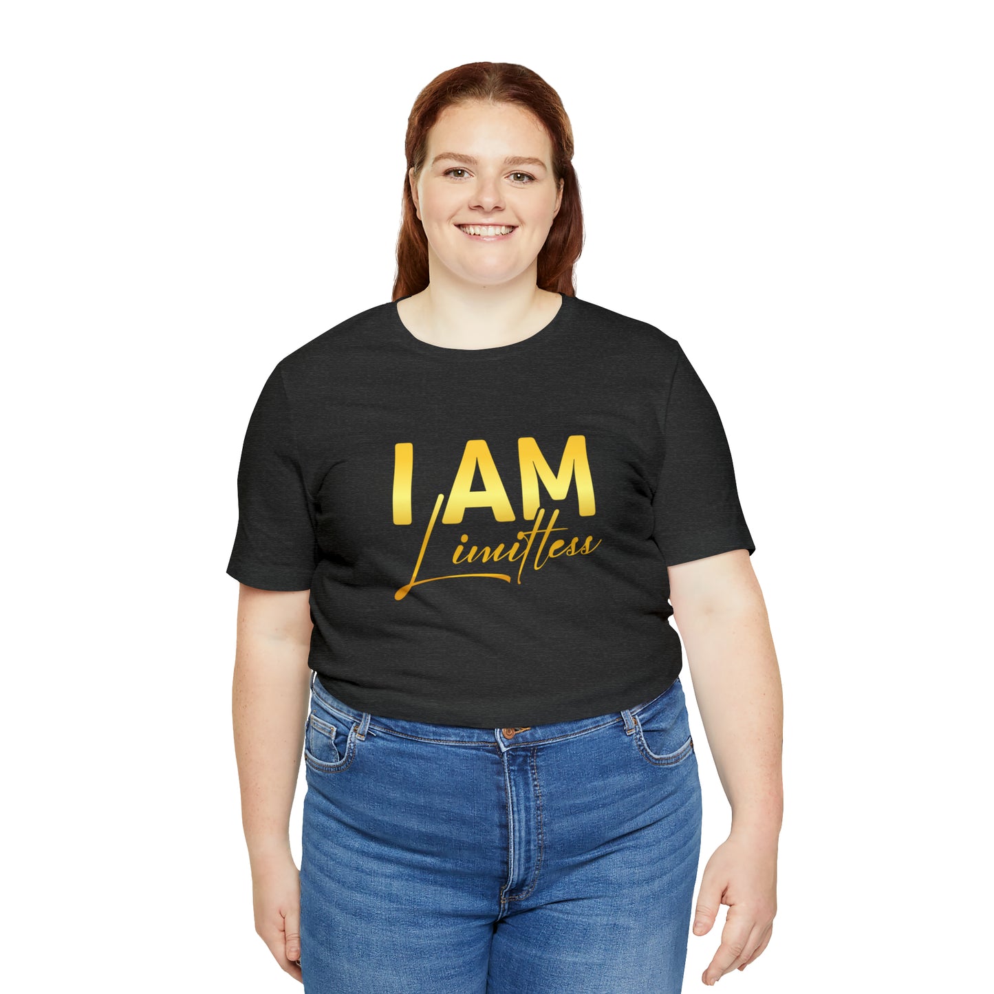 I Am Limitless -  Gold Logo- Unisex Jersey Short Sleeve Tee