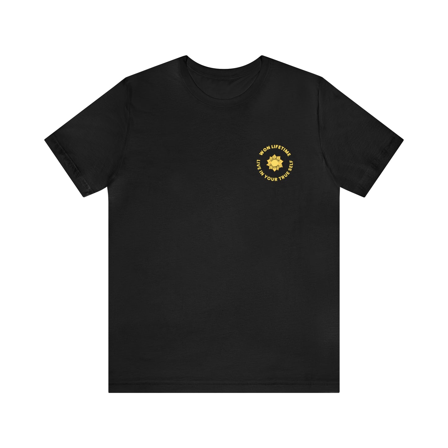 Empowered - Back Design Gold- Unisex Jersey Short Sleeve Tee