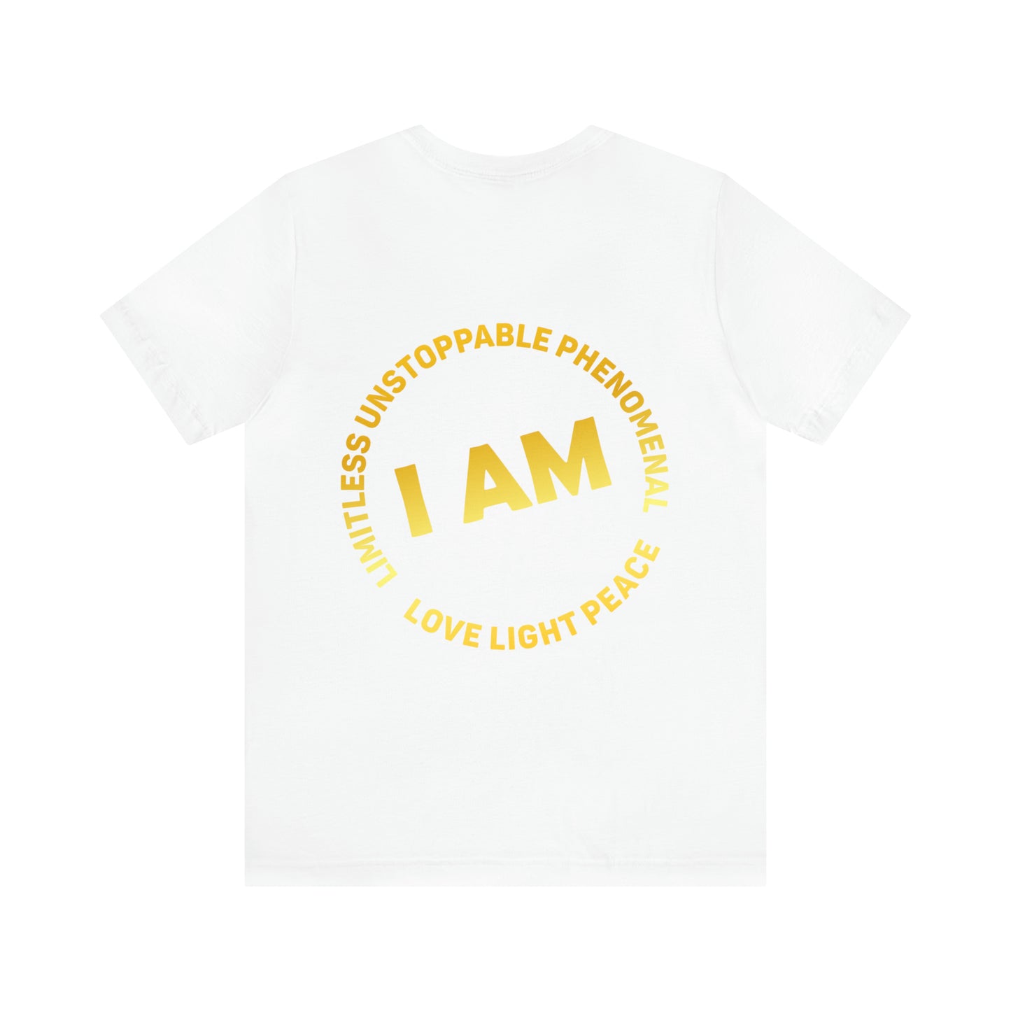 Empowered - Back Design Gold- Unisex Jersey Short Sleeve Tee