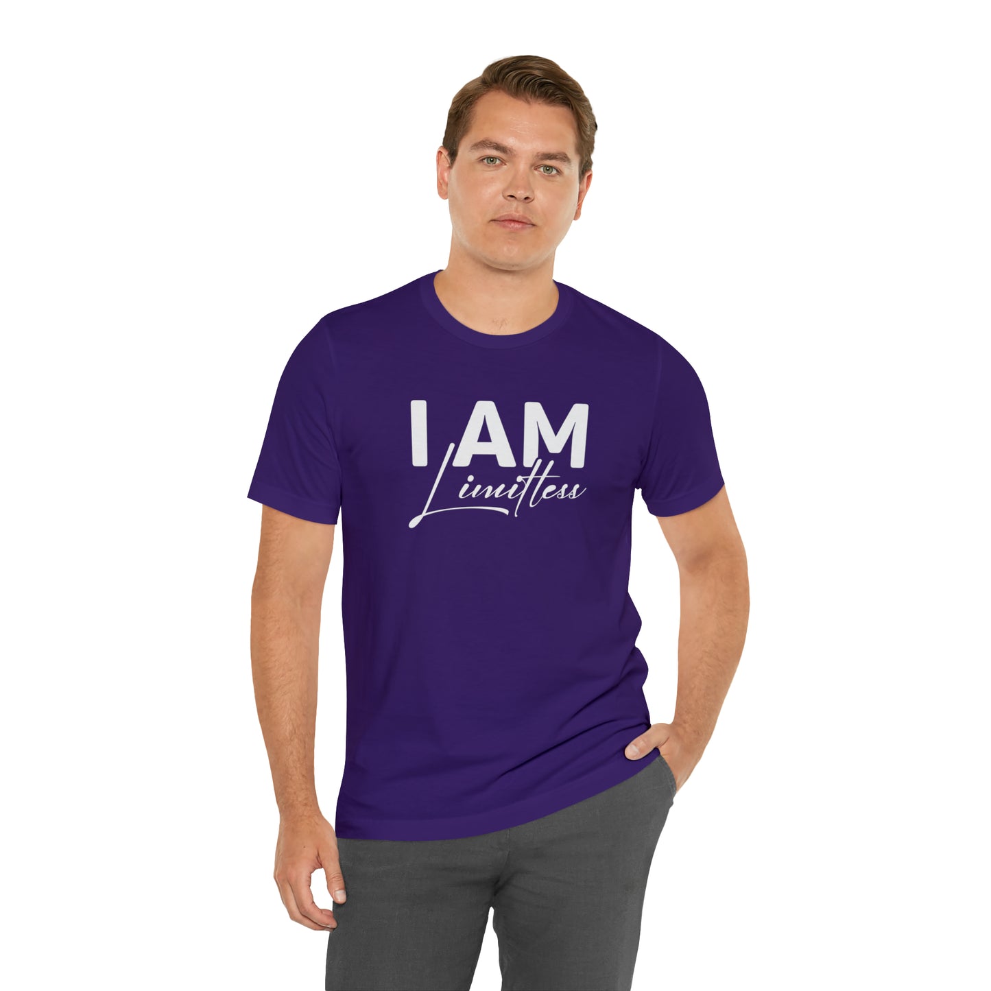 I Am Limitless - White Logo - Unisex Jersey Short Sleeve Tee