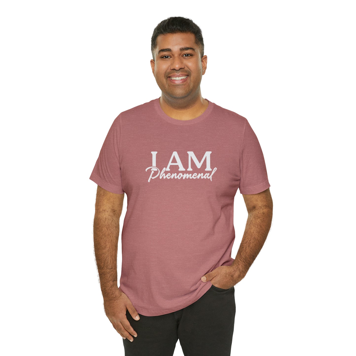 I Am Phenomenal - White Logo - Unisex Jersey Short Sleeve Tee