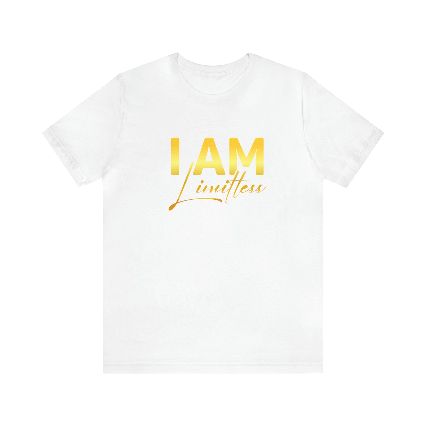 I Am Limitless -  Gold Logo- Unisex Jersey Short Sleeve Tee