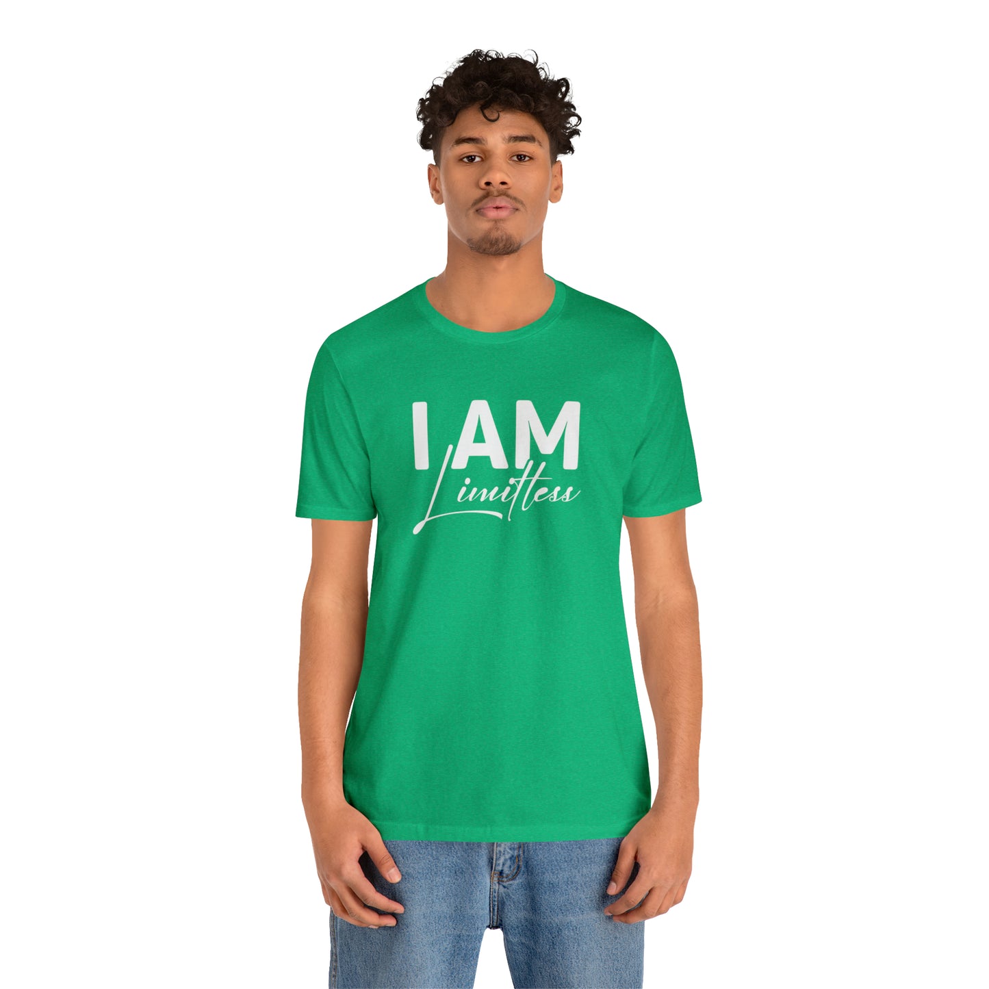 I Am Limitless - White Logo - Unisex Jersey Short Sleeve Tee