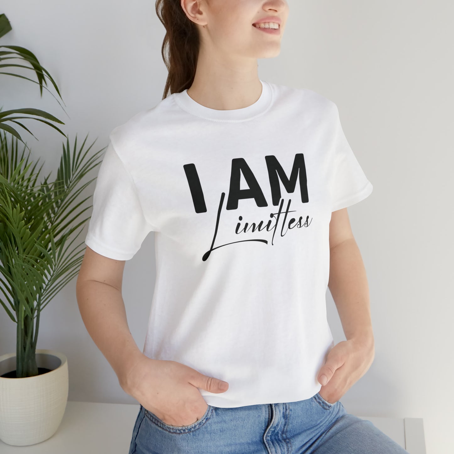 I Am Limitless - Black Logo- Unisex Jersey Short Sleeve Tee