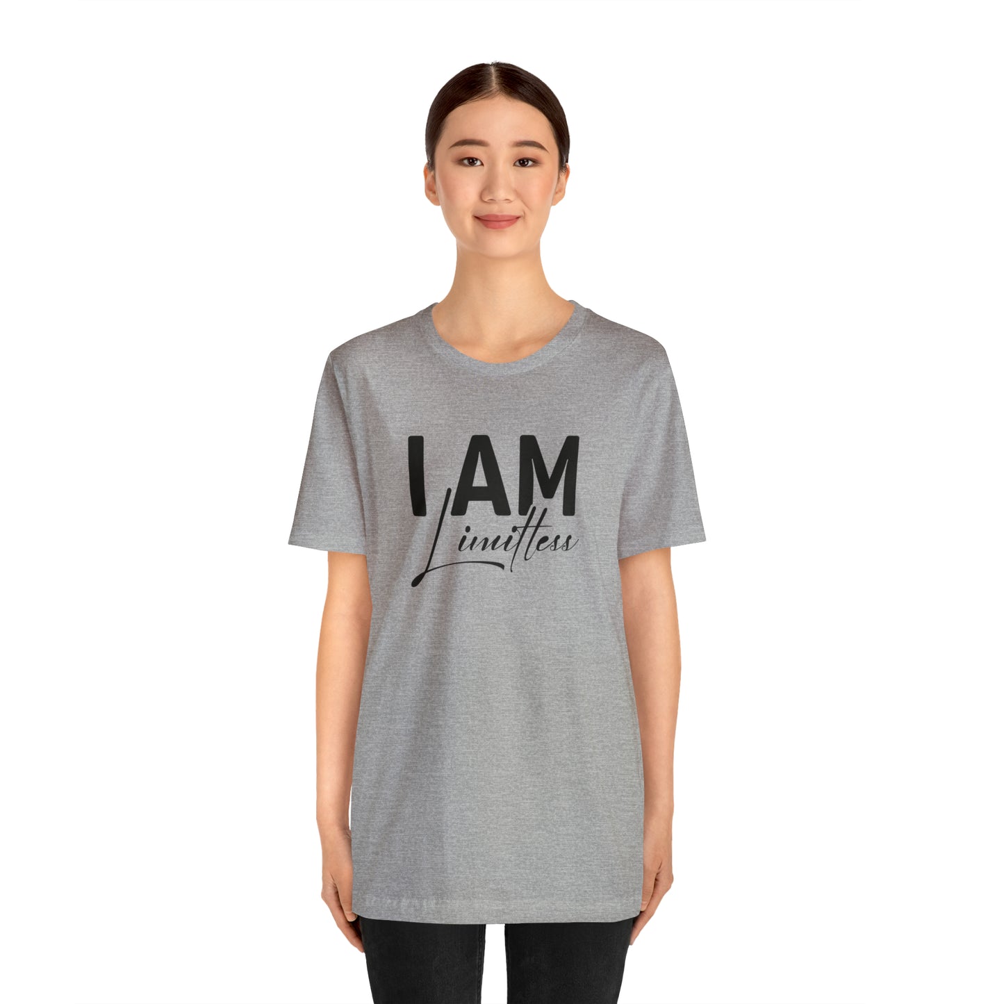 I Am Limitless - Black Logo- Unisex Jersey Short Sleeve Tee