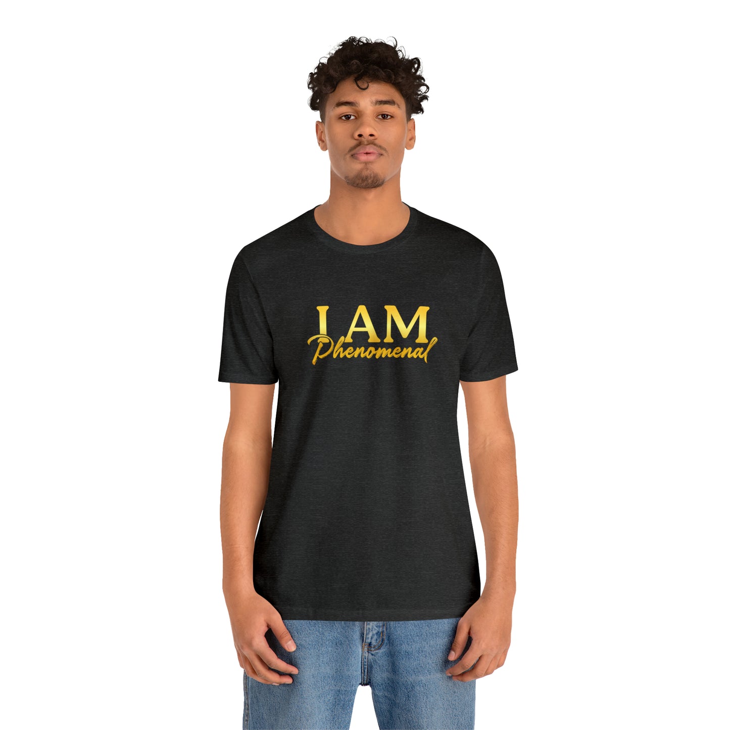 I Am Phenomenal -  Gold Logo- Unisex Jersey Short Sleeve Tee