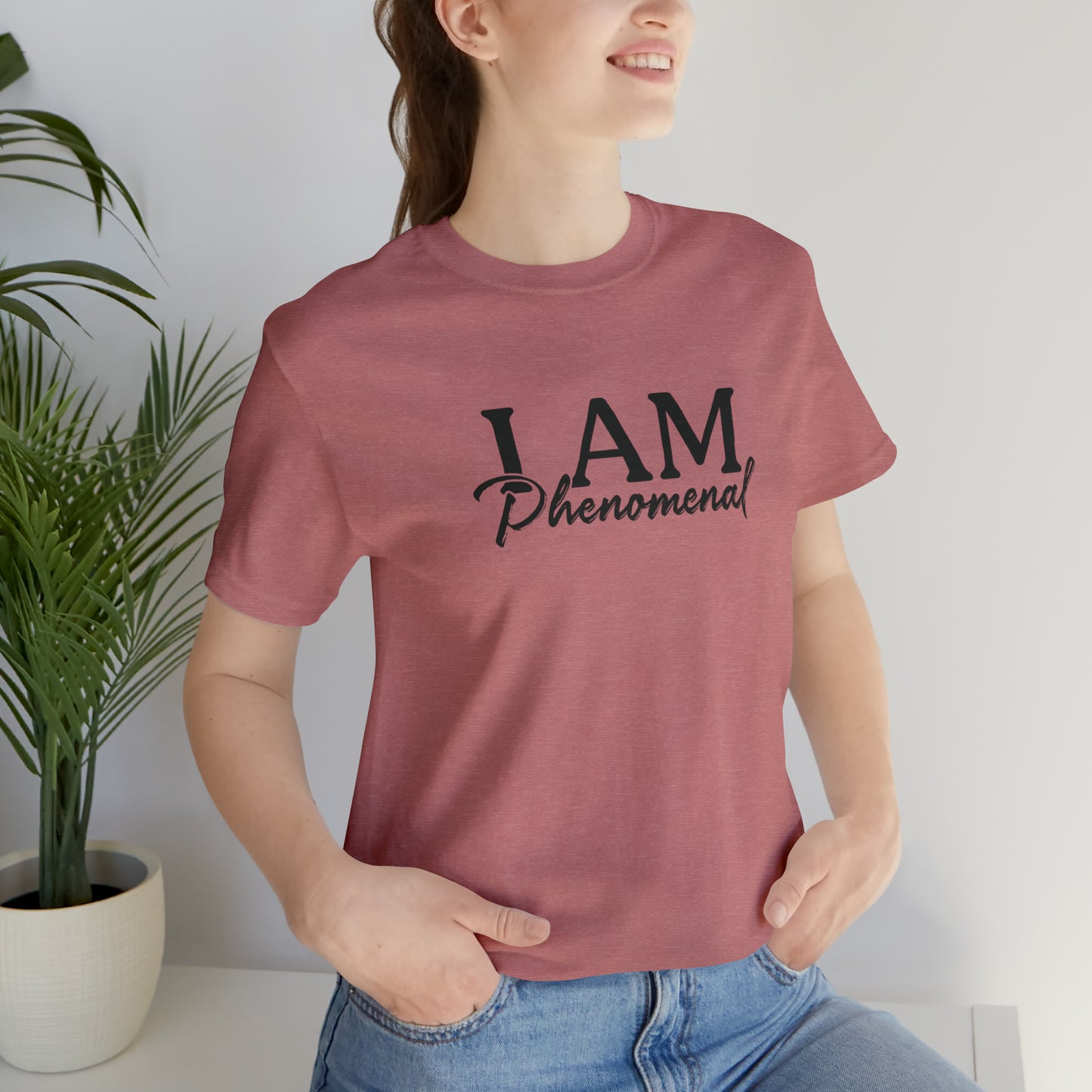 I Am Phenomenal - Black Logo - Unisex Jersey Short Sleeve Tee