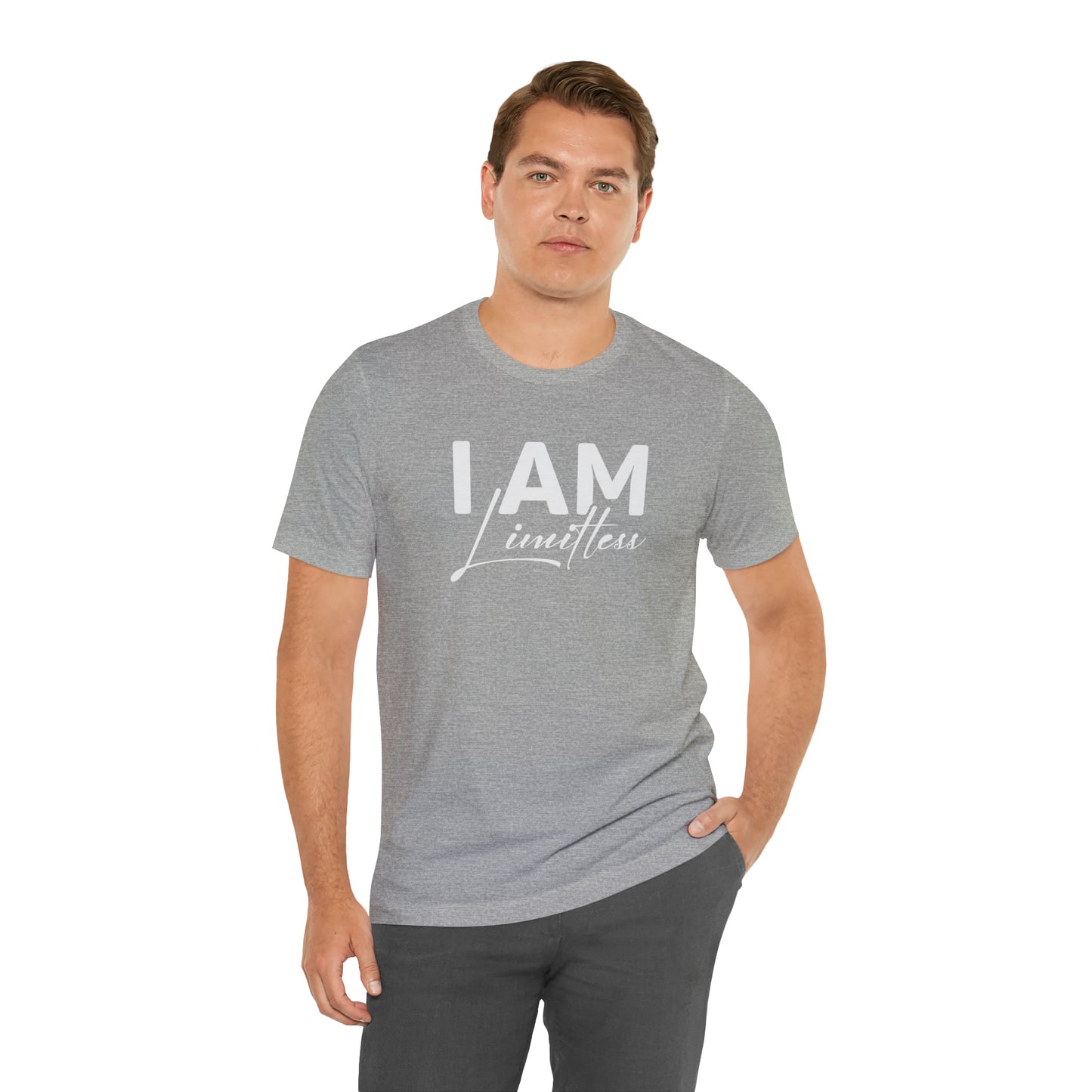 I Am Limitless - White Logo - Unisex Jersey Short Sleeve Tee