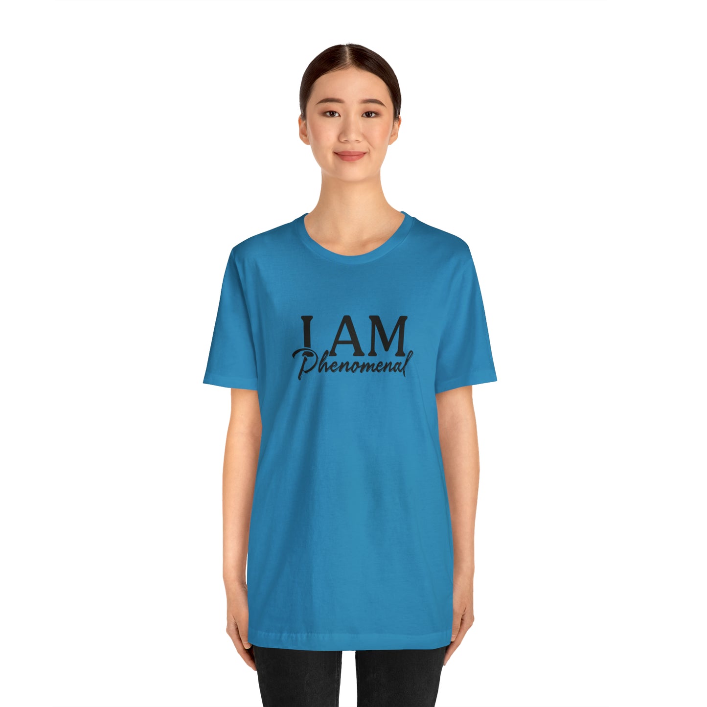 I Am Phenomenal - Black Logo - Unisex Jersey Short Sleeve Tee