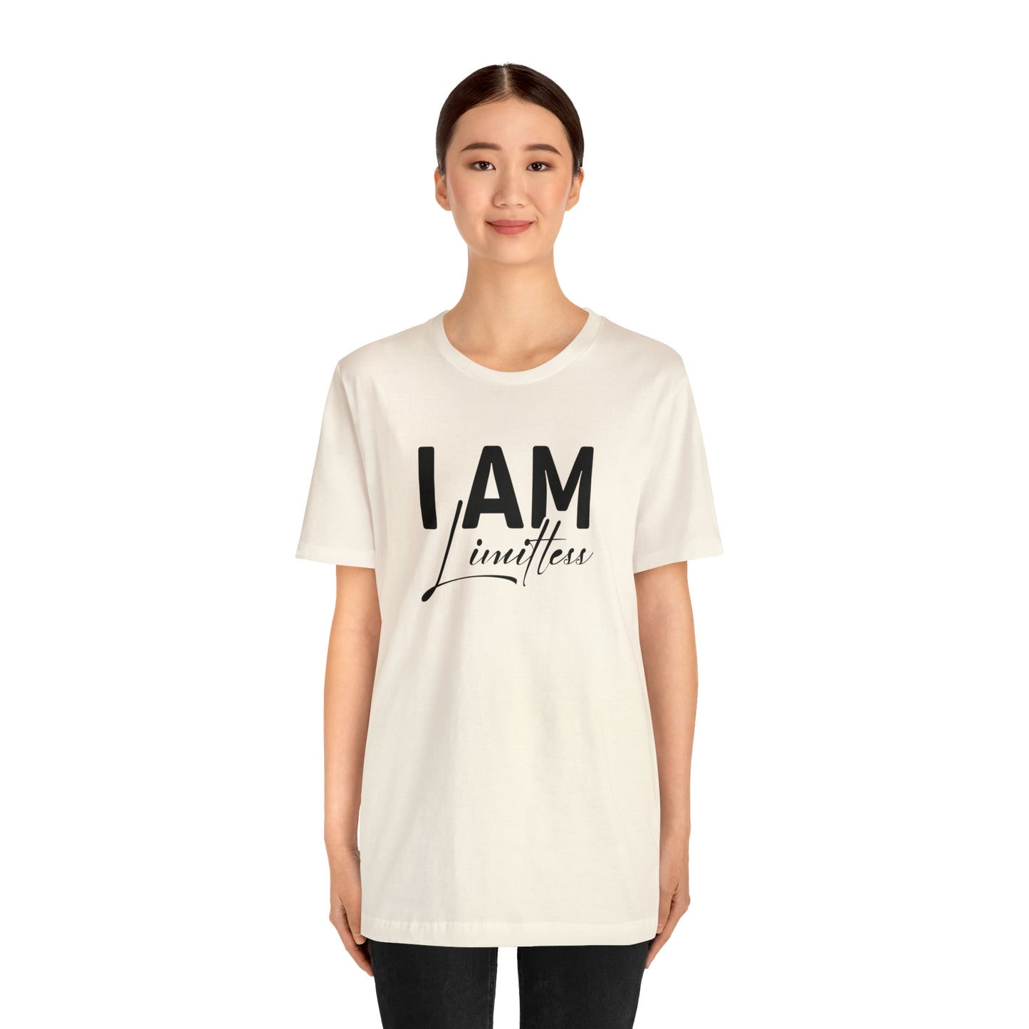 I Am Limitless - Black Logo- Unisex Jersey Short Sleeve Tee