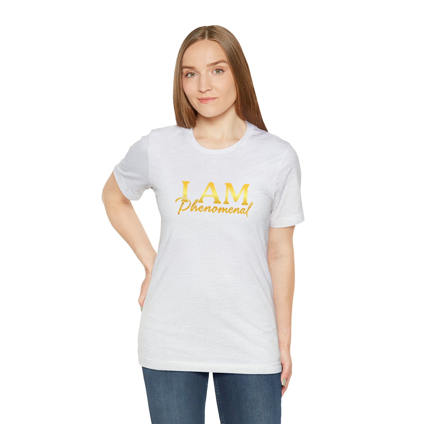 I Am Phenomenal -  Gold Logo- Unisex Jersey Short Sleeve Tee