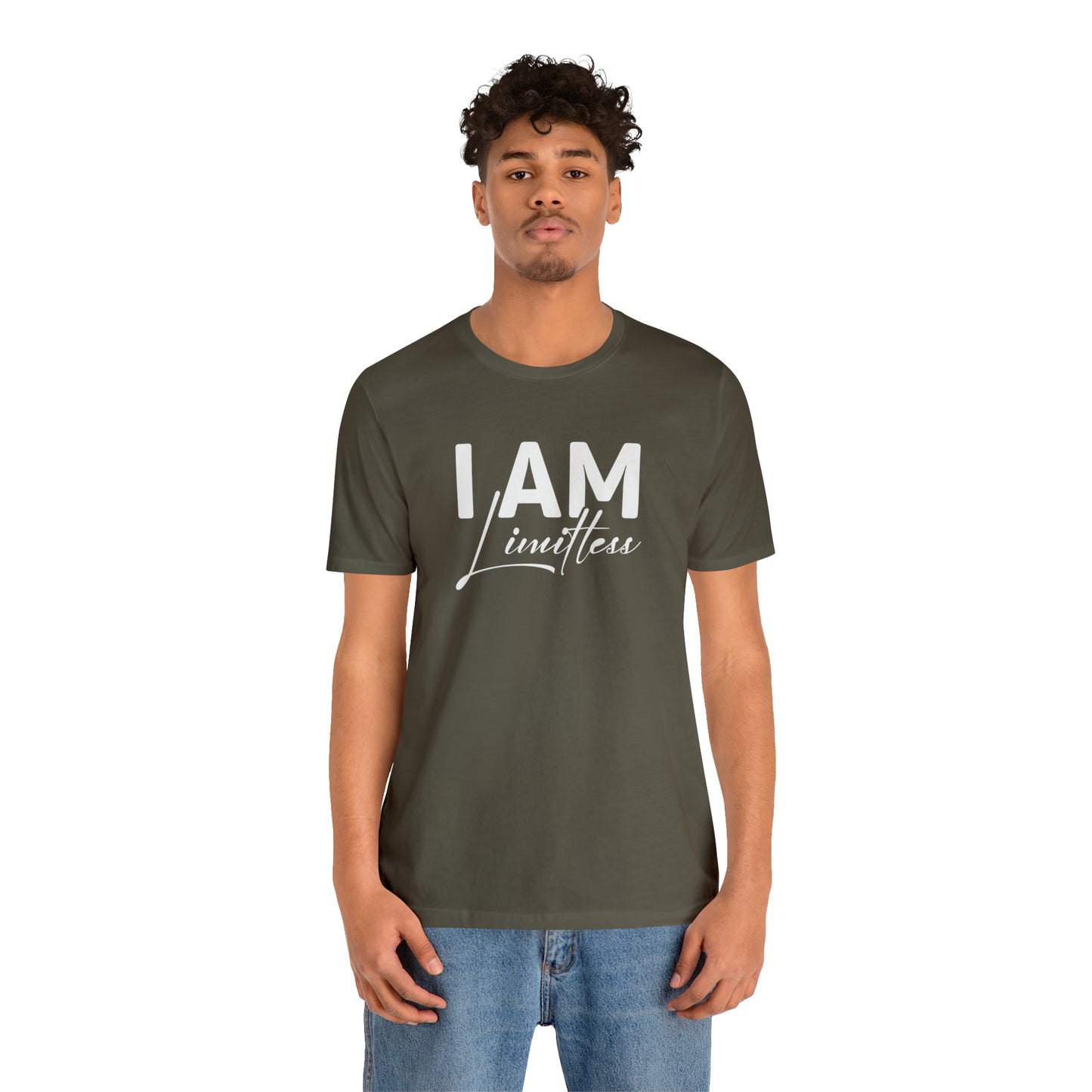 I Am Limitless - White Logo - Unisex Jersey Short Sleeve Tee