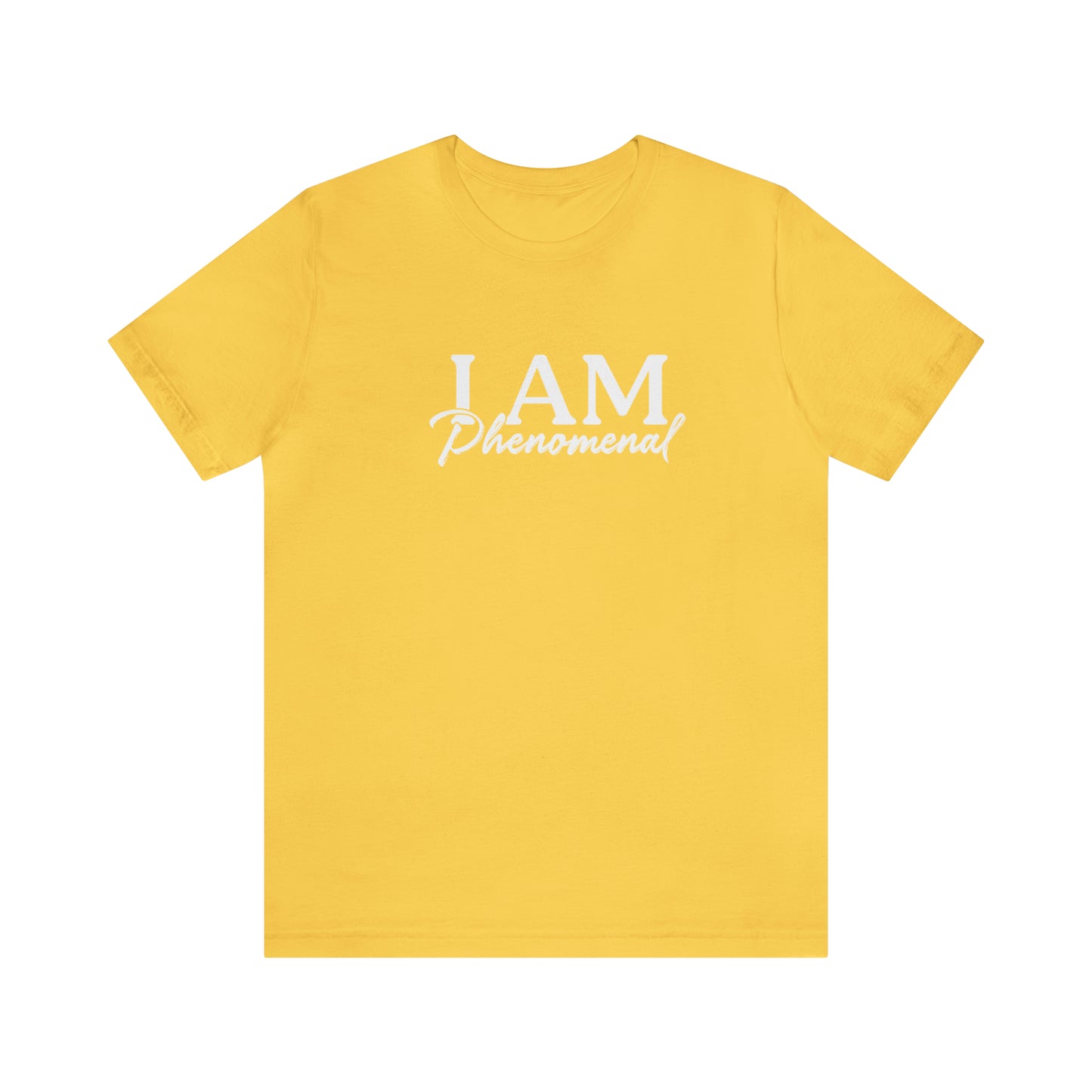 I Am Phenomenal - White Logo - Unisex Jersey Short Sleeve Tee