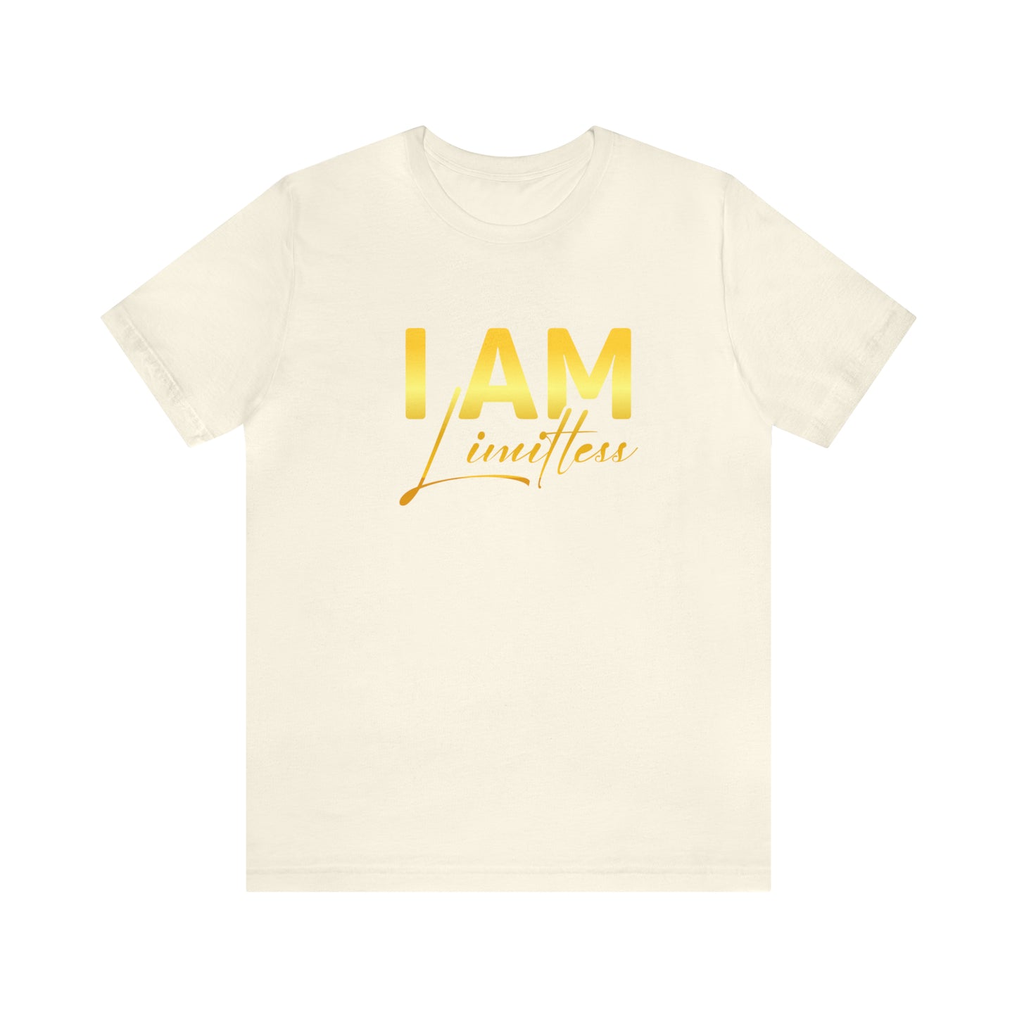 I Am Limitless -  Gold Logo- Unisex Jersey Short Sleeve Tee