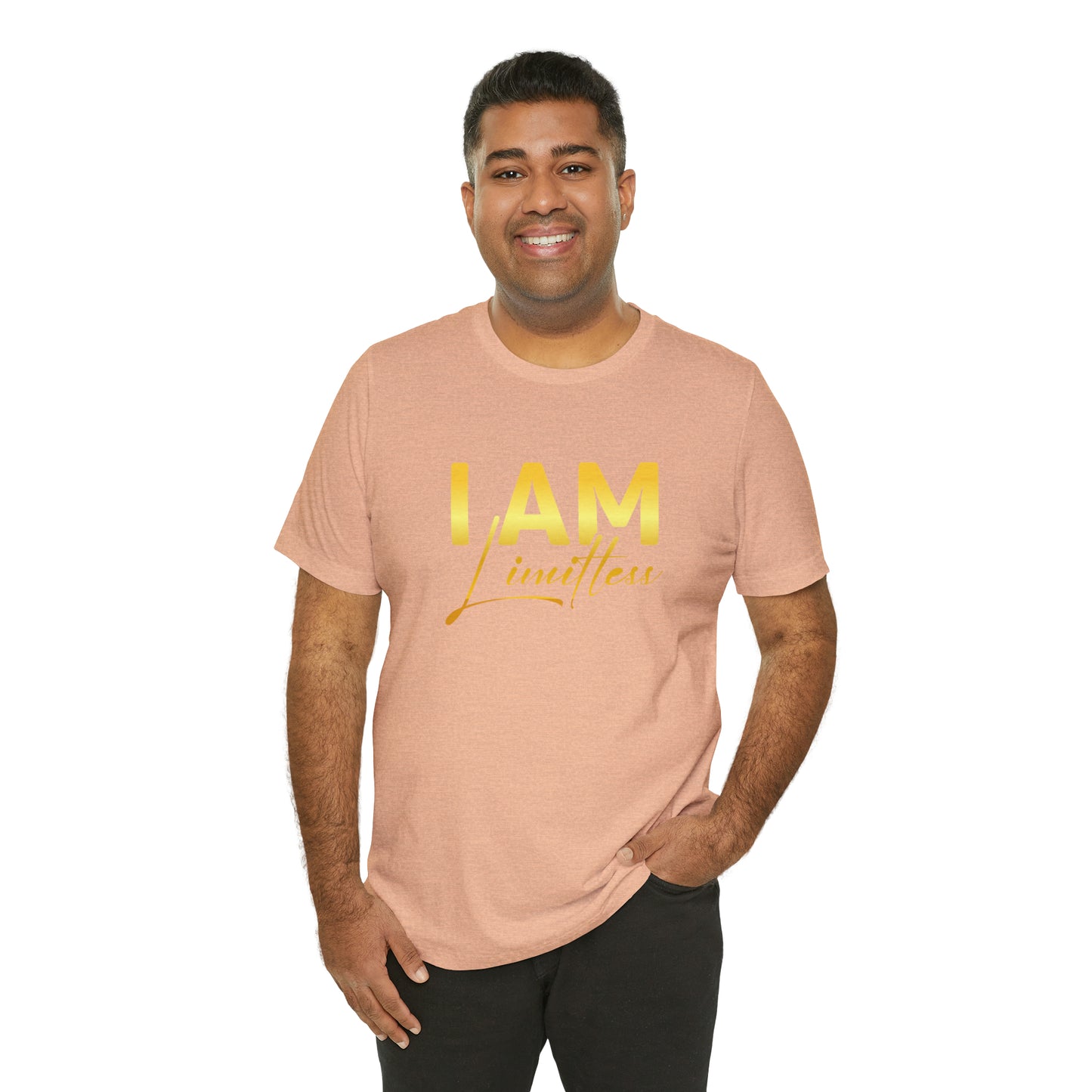 I Am Limitless -  Gold Logo- Unisex Jersey Short Sleeve Tee