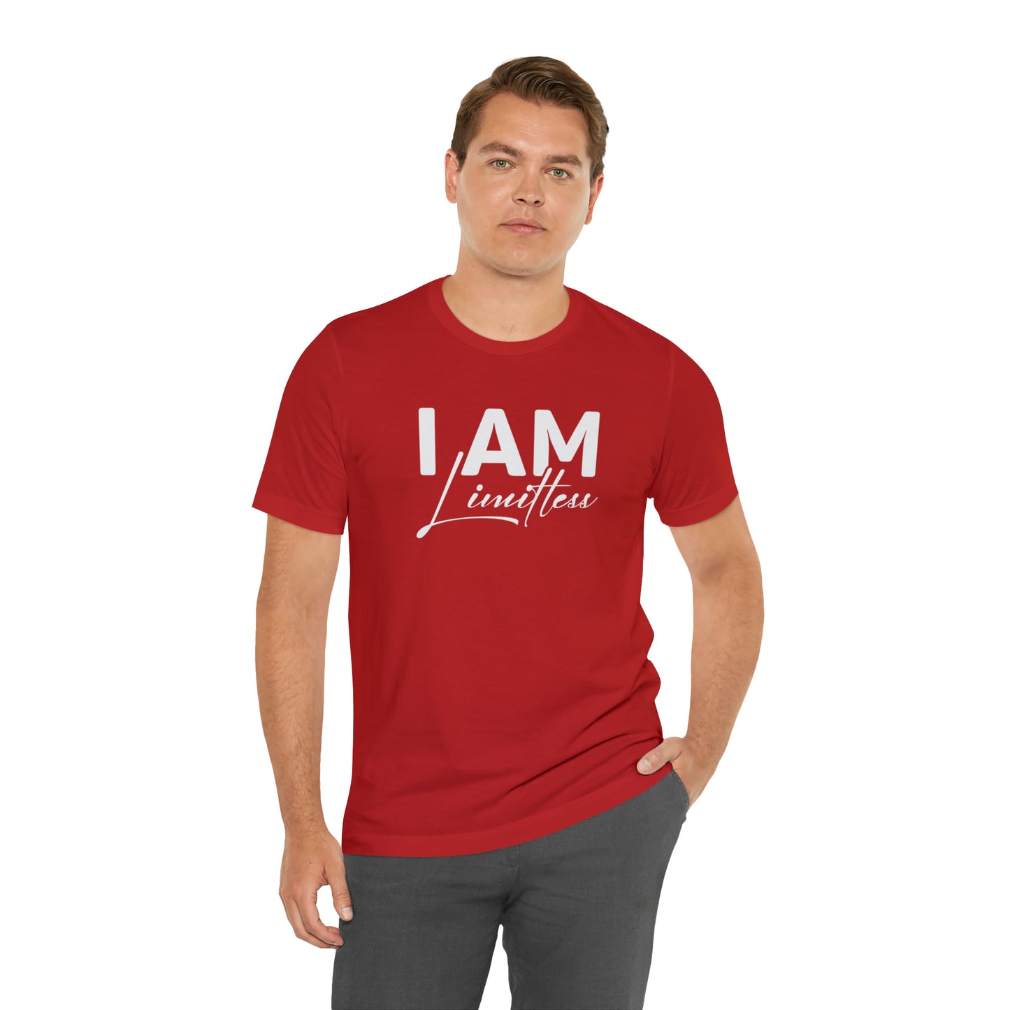 I Am Limitless - White Logo - Unisex Jersey Short Sleeve Tee