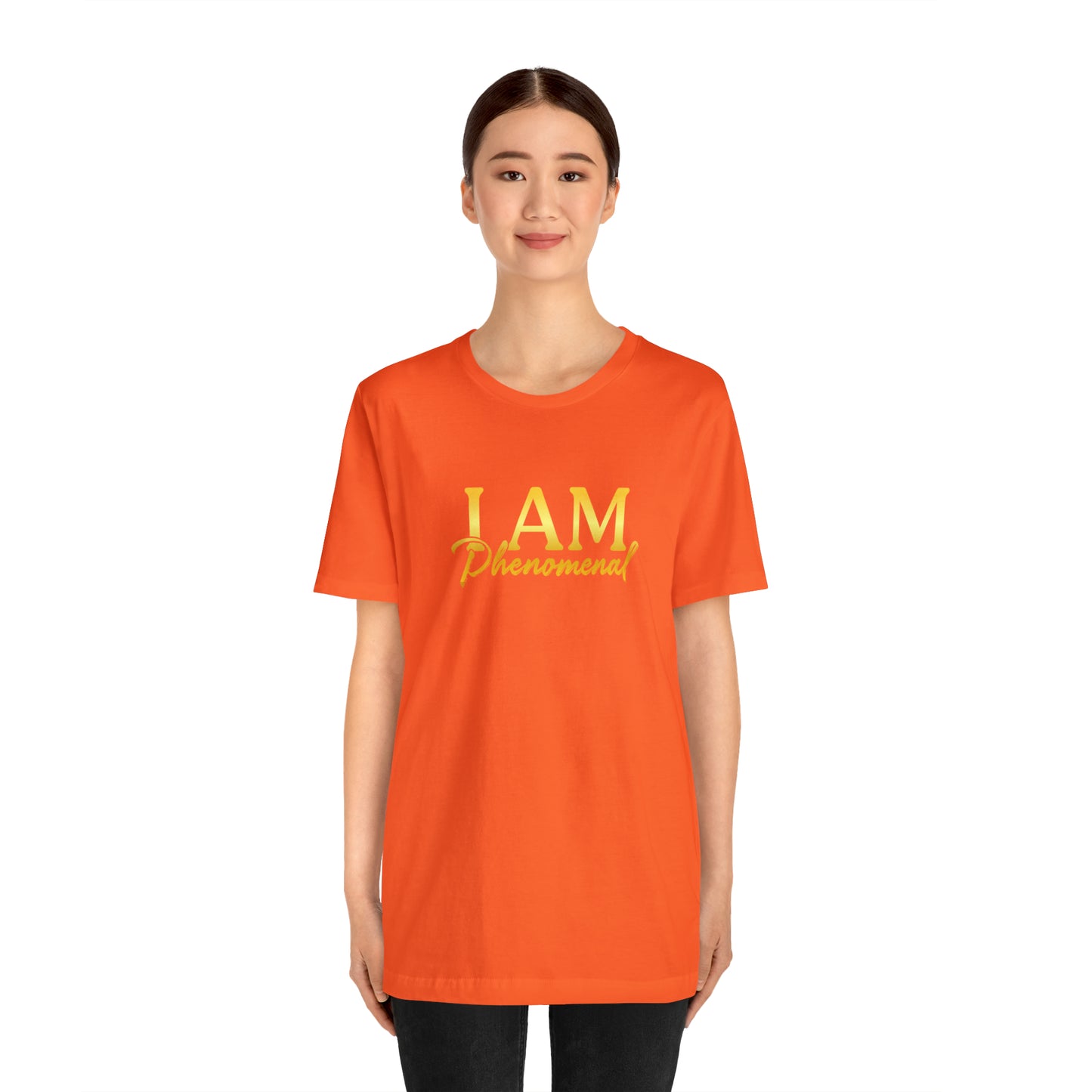 I Am Phenomenal -  Gold Logo- Unisex Jersey Short Sleeve Tee