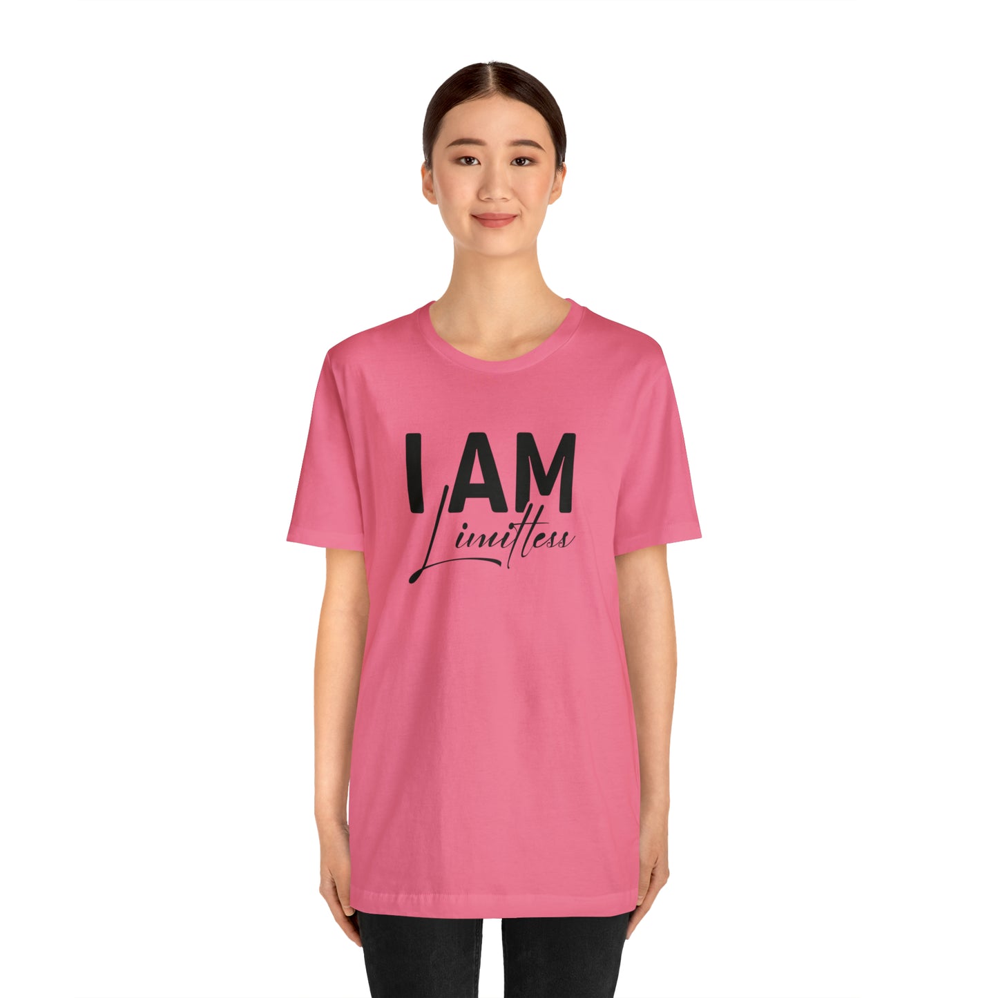 I Am Limitless - Black Logo- Unisex Jersey Short Sleeve Tee