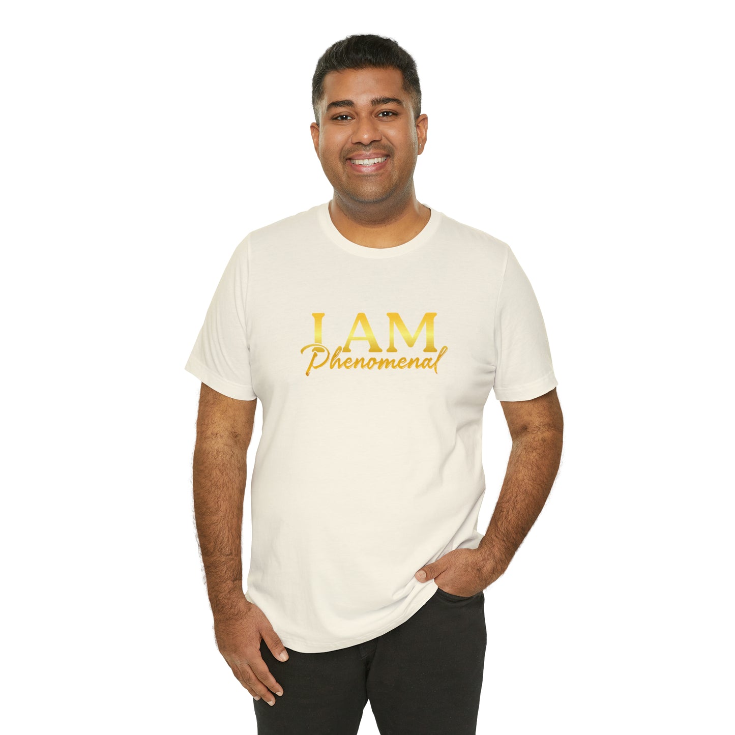 I Am Phenomenal -  Gold Logo- Unisex Jersey Short Sleeve Tee